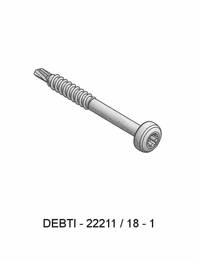 Es handelt sich um Schrauben aus nicht rostendem Stahl mit Kopf mit Innensechsrund ("Torx", geschützte Marke) und mit einem nicht bis zum Kopf reichenden Gewinde, das sich beim Eindrehen das Gegengewinde selbst formt. Das Gewindeende ist zu einer Bohrspitze ausgearbeitet. 
Gesamtlänge: ca. 49 bzw. 54 bzw. 64 mm; Gewindedurchmesser: ca. 4,8 mm; 
- Antragstellerangaben -

Abbildung siehe Anlage.

Derartige Erzeugnisse gehören als "andere gewindeformende Schrauben aus nicht rostendem Stahl" zur Codenummer 7318 14 10 90 0 des Zolltarifs.