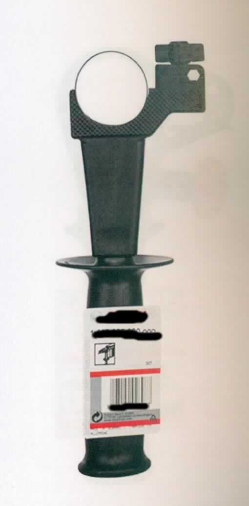 Handgriff
- aus einem Griffstück aus Kunststoff mit Klemmschelle und Justierschraube
  (Abbildung siehe Anlage),
- zum Anbau an verschiedene von Hand zu führende Werkzeuge mit elektrischem
  oder pneumatischem Antrieb, zur Führung und Stabilisierung des Werkzeugs.

"Teil, erkennbar ausschließlich für pneumatisch oder elektrisch betriebene Werkzeuge,
 keine Ware der TARIC-Codes 8467 9100 00 bis 8467 9900 10 - sog. Handgriff"