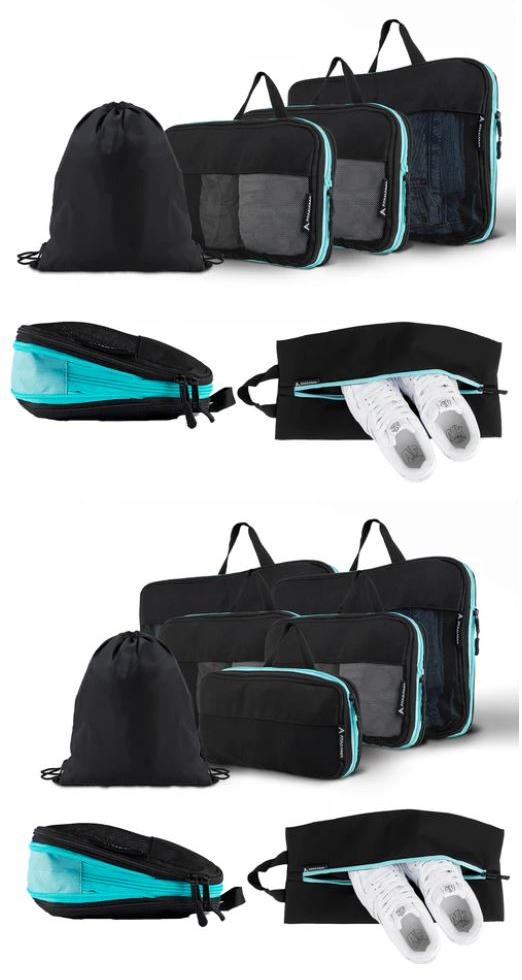 Warenzusammenstellung, bestehend aus vier Reiseorganizern, einem Schuhsack und
einer Kordelzugtasche, sog. 6tlg. Set, Foto siehe Anlage,
- in Aufmachung für den Einzelverkauf (gemeinsam verpackt),
- zur Befriedigung eines speziellen Bedarfs zusammengestellt (separate Aufbewahrung von
  frischer und schmutziger Kleidung sowie Schuhen im Reisegepäck),
- ähnliche Behältnisse (Reiseorganizer):
- - aus verschiedenen Flächenerzeugnissen aus Spinnstoffen, die die Außenseite
    der Behältnisse bilden,
- - - flächenmäßig überwiegend aus Geweben aus Spinnstoffen (charakterbestimmend),
- - - an der Vorderseite mit einem Einsatz aus Netzstoff,
- - mit einem Handtragegriff,
- - an der Vorder- und der Rückseite mit einem Fach mit einem entlang des Rands an
     drei Seiten verlaufenden Reißverschluss,
- - - teilweise ungefüttert; ohne Inneneinteilung,
- - mit einer Dehnfalte, die von einem rundum entlang des Rands verlaufenden Reißverschluss
     verdeckt wird,
- - in drei Größen; mit den Abmessungen (geschlossen):
- - - ca. 36 cm (Breite) x 27 cm (Höhe) x 4 cm (Tiefe),
- - - ca. 30 cm (Breite) x 20 cm (Höhe) x 4 cm (Tiefe),
- - - ca. 29 cm (Breite) x 16 cm (Höhe) x 4 cm (Tiefe),
- ähnliches Behältnis (Schuhsack):
- - mit einer Außenseite aus Spinnstoffen,
- - mit einem Handtragegriff,
- - mit einem mittig verlaufenden Reißverschluss,
- - - ungefüttert; ohne Inneneinteilung,
- - mit den Abmessungen: ca. 42 cm (Breite) x 18 cm (Höhe) x 1 cm (Tiefe),
- Rucksack (Kordelzugtasche):
- - mit einer Außenseite aus Spinnstoffen,
- - am oberen Ende mit einer Zugkordel zu verengen,
- - die Zugkordel wird an beiden Seiten bis zu den unteren Ecken durch Schlaufen geführt,
- - - ungefüttert; ohne Inneneinteilung,
- - mit den Abmessungen: ca. 34 cm (Breite) x 40 cm (Höhe) x 1 cm (Tiefe),
- - stellt sich aufgrund der Trageweise als Rucksack der Position 4202 dar,
- ohne Hinweise auf Handarbeit,
- die ähnlichen Behältnisse bestimmen aufgrund der Menge den wesentlichen Charakter
  der Warenzusammenstellung.

"Ähnliche Behältnisse, andere als in den Unterpositionen 4202 1110 bis 4202 3900 genannte,
 mit Außenseite aus Spinnstoffen, andere als in der Unterposition 4202 9291 genannte,
 nicht handgearbeitet"