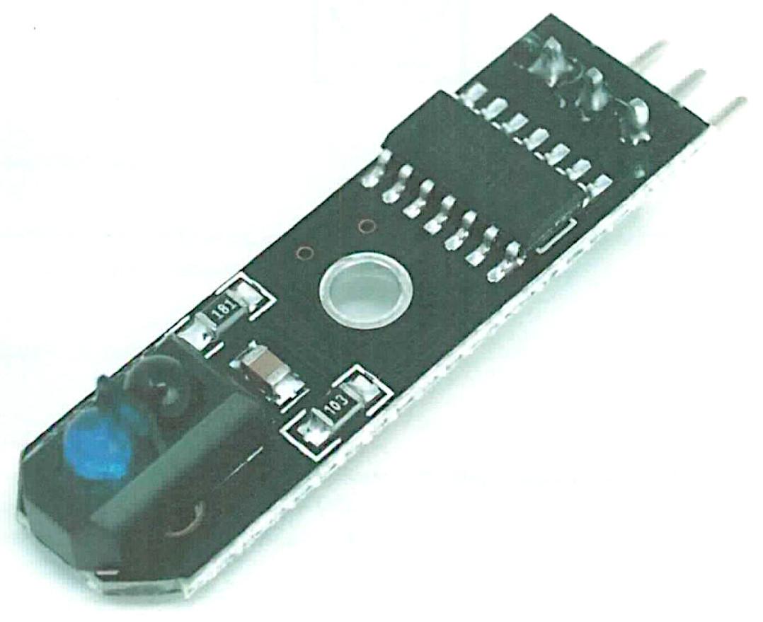 Sogenanntes Linienfolgermodul, im Wesentlichen bestehend aus einer Leiterplatte, welche mit einem Infrarotsender und -empfänger, einer elektronischen integrierten Schaltung, vier Kontaktstiften, einem Potentiometer und weiteren elektrischen und elektronischen Bauelementen bestückt ist (zur äußeren Form siehe Abbildung in der Anlage).

Das Modul wird als Liniensensor oder Objekterkennungssensor eingesetzt. Dazu sendet er ein IR-Signal aus, welches durch Zielobjekte reflektiert wird. Der Empfänger erfasst das reflektierte Licht in einer Distanz von 1 - 5 mm. Die Empfindlichkeit kann über das Potentiometer eingestellt werden. das Messergebnis wird als analoges Signal ausgegeben.

Die Ware wird als "optisches Gerät zum Messen oder Prüfen, in Kapitel 90 anderweit weder genannt noch inbegriffen, anderes als von den Unterpositionen (KN) 9031 1000 bis 9031 4910 erfasst" eingereiht.