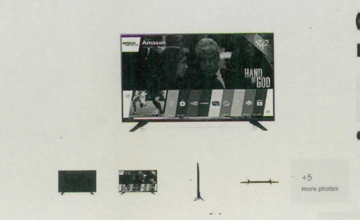 LED-Farbfernsehgerät
- aus einer 43' Farb-Flüssigkristallanzeige (Auflösung: 3840 x 2160 Pixel) mit LED-Hintergrundbeleuchtung,
  Hauptplatine mit Audio- und Videosignalelektronik mit MPEG-Decoder, DVB-T- und DVB-C-Tuner,
  WLAN-Modul, Ethernetcontroller und Lautsprechern in einem Gehäuse mit Standfüßen, Audio- und
  Videoanschlüssen, Ethernet- und USB-Anschlüssen sowie Antenneneingängen, mit einer
  Fernbedienung (Abbildung s. Anlage),
- zum Empfangen von Fernsehprogrammen und zur Bild- und Tonwiedergabe nach Anschluss von USB-
  Speichermedien,

"Fernsehempfangsgerät, mit Videobildschirm, für mehrfarbiges Bild, kein Projektionsfernsehgerät, mit eingebautem Videowiedergabegerät - LED-Farbfernsehgerät, in funktioneller Einheit mit Fernbedienung"