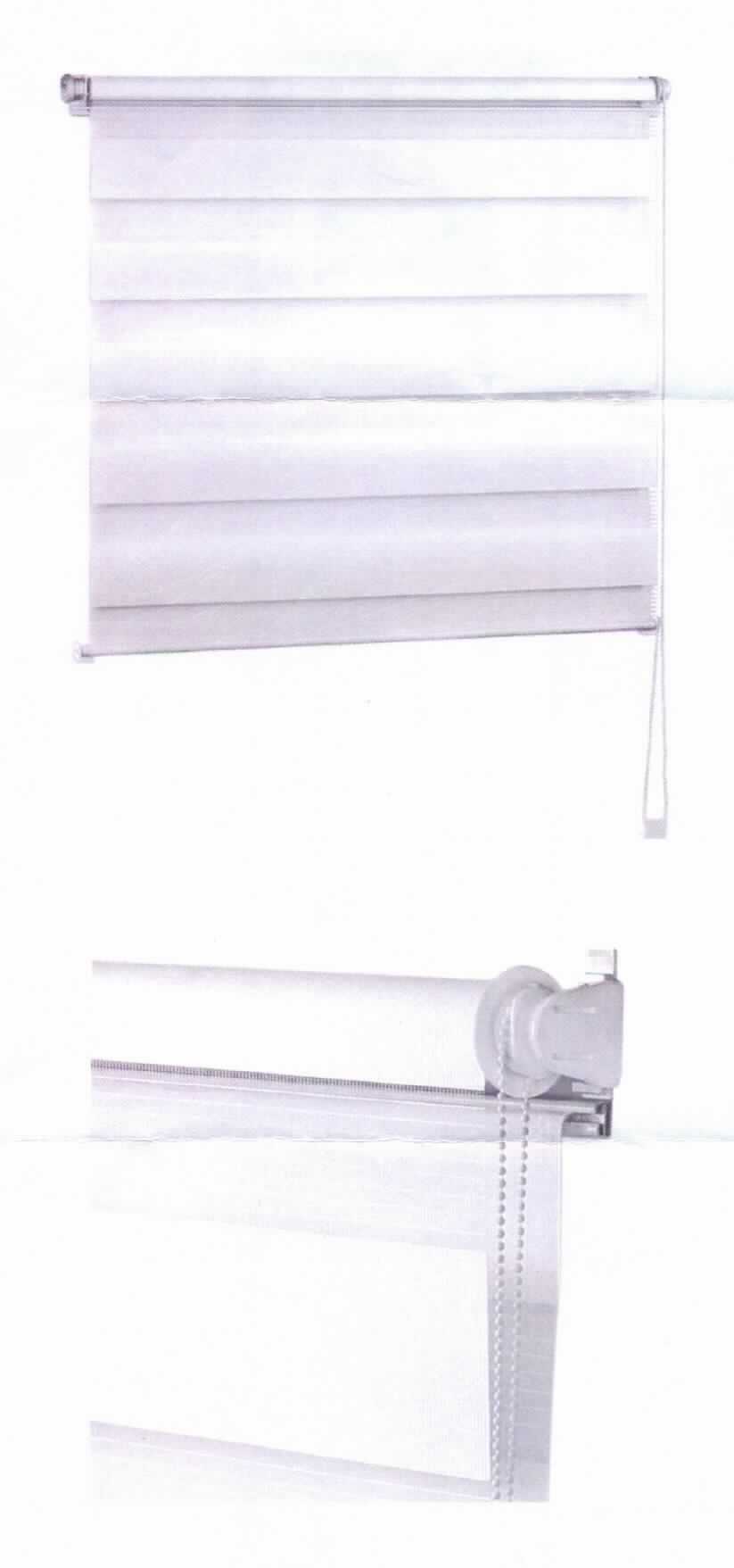 Gardine, sog. Rolläden, Fotos siehe Anlage,
- in einer Schachtel aus Kunststoff zusammen mit Montagematerial verpackt,
- laut Antrag in den Abmessungen( B x L): 45 cm x 150 cm, 50 cm x 150 cm, 60 cm x 150 cm, 65 cm x 150 cm, 
  70 cm x 150 cm, 80 cm x 150 cm, 80 cm x 220 cm, 90 cm x 150 cm, 90 cm x 220 cm und 100 cm x 150 cm,
- bestehend aus einem einfarbigen Gewebe aus laut Antrag Polyester (synthetische Chemiefasern), das 
  abwechselnd als undurchsichtiges Gewebe und als durchsichtiges, lichtdurchlässiges Drehergewebe (somit 
  keine Ware der Unterposition 6303 9290 90) gearbeitet ist,
- mit Schienen aus unedlem Metall sowie Endkappen und Klemmhaltern aus augenscheinlich Kunststoff,
- durch Zusammenfügen konfektioniert,
- ermöglicht aufgrund des umgelegten, übereinander laufenden Gewebes eine individuelle Lichtdosierung im Raum;
  zur Decken-, Wand- und Fenstermontage geeignet, 
- die Gewebe verleihen der Ware im Hinblick auf den Umfang und die Bedeutung in Bezug auf die Verwendung
  den wesentlichen Charakter.

"Gardine, aus Spinnstoffen, aus Geweben, aus synthetischen Chemiefasern"