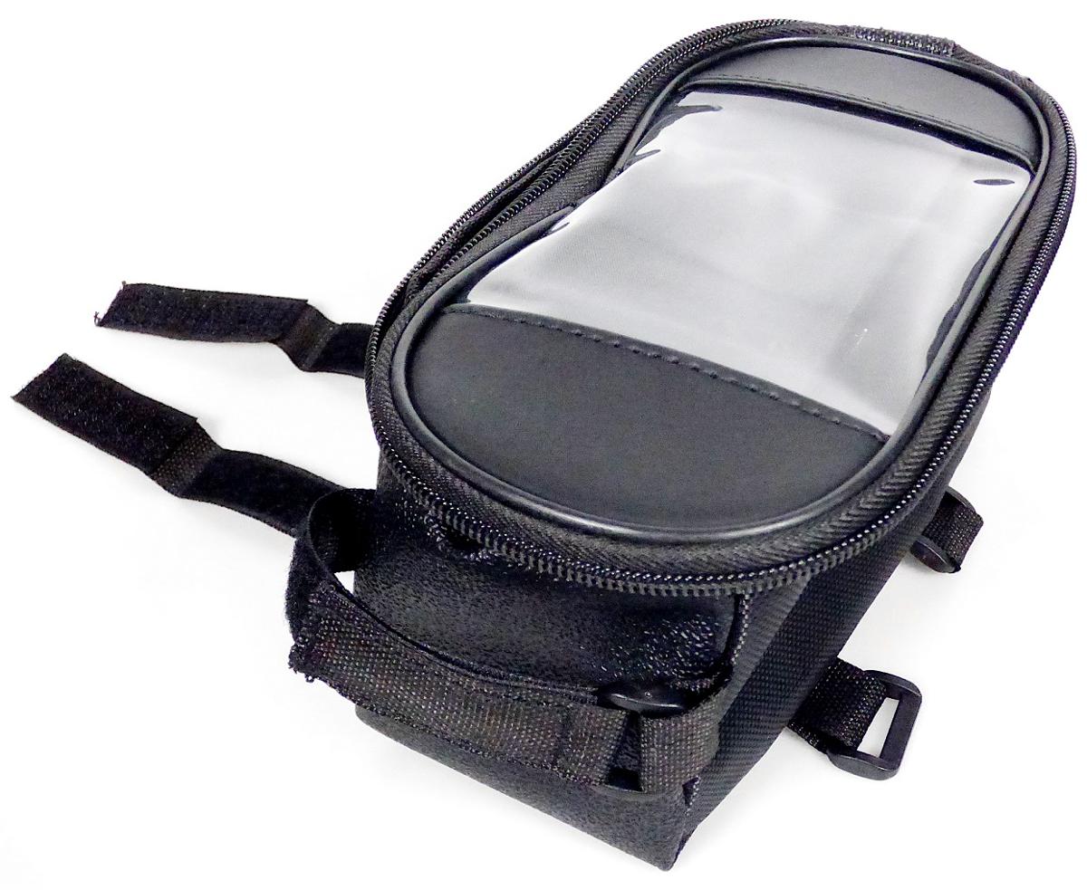 Fahrradtasche, sog. Fahrradrahmentasche, Foto siehe Anlage,
- mit einer flächenmäßig überwiegenden Außenseite aus Kunststofffolien (charakterbestimmend),
- - im Bereich der Oberseite (Sichtfenster) mit einer Außenseite aus klarsichtiger Kunststofffolie,
- an den Längsseiten und einer Schmalseite mit einer Außenseite aus Spinnstoffen,
- mit zwei verstellbaren Klettverschlussbändern zur Befestigung am Rahmen (z. B. am Oberrohr)
  eines Fahrrads,
- mit einem entlang des oberen Rands an drei Seiten umlaufenden Reißverschluss,
- - gefüttert und gepolstert; im Deckel mit einem gepolsterten Einsteckfach mit Klettverschluss
    zur Aufnahme eines Smartphones ausgestattet,
- mit den Abmessungen: ca. 9 cm (Breite) x 10 cm (Höhe) x 20 cm (Tiefe).

"Ähnliches Behältnis, anderes als in den Unterpositionen 4202 1110 bis 4202 3900 genannte, mit Außen-
 seite aus Kunststofffolien, anderes als in den Unterpositionen 4202 9211 bis 4202 9215 genannte"