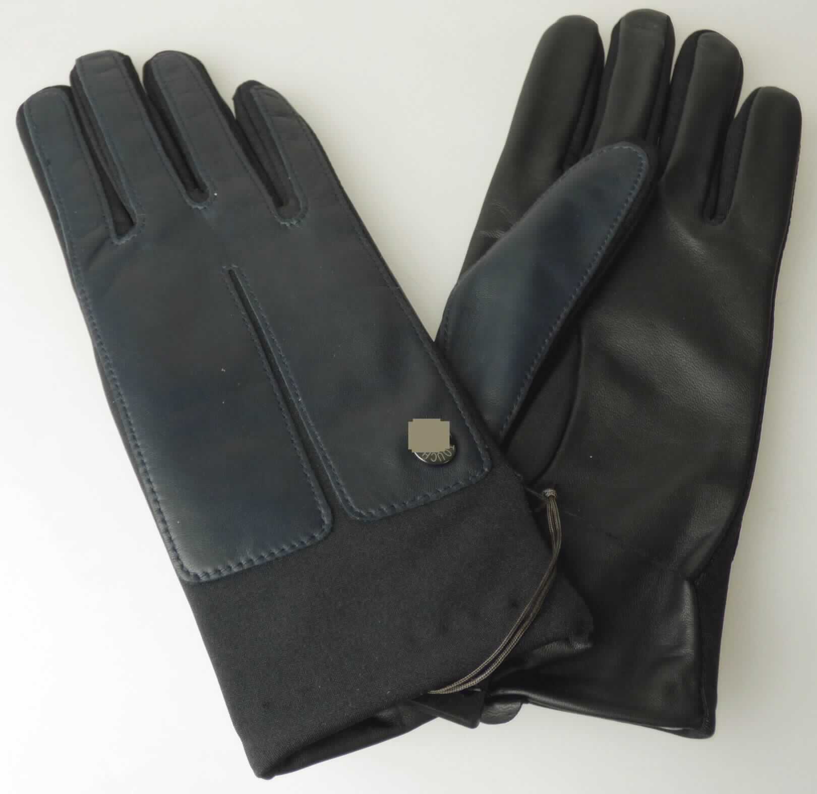 Handschuhe, Artikel 13012-382, Foto siehe Anlage, 
- als Fünffingerhandschuhe gearbeitet, 
- an der Außenseite der Hand (mit Ausnahme eines schmalen Streifen am Handrücken und unter-
  halb des Handgelenks), des Daumens und der Finger sowie der kompletten Innenseite aus Leder 
  (laut Antrag Leder vom Haarschaf),
- ansonsten aus Gewirken aus Spinnstoffen, 
- nicht gefüttert,
- ohne funktionelle Merkmale von Spezialsporthandschuhen und von Schutzhandschuhen,
- im Hinblick auf den Umfang bestimmt das Leder den wesentlichen Charakter der Handschuhe.

"Bekleidungszubehör aus Leder, Fingerhandschuhe, keine Spezialsport- oder Schutzhandschuhe"