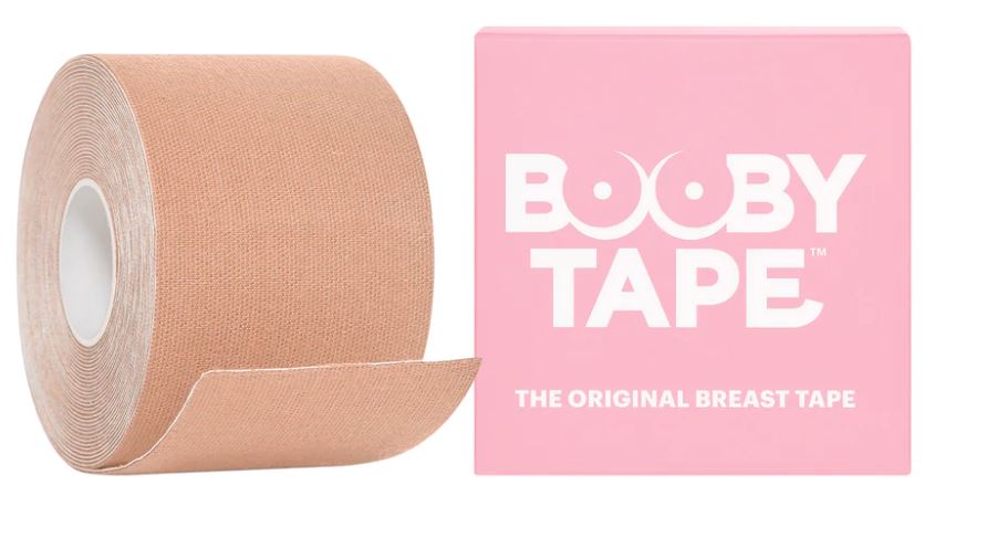Band, sog. Booby Tape - Klebestreifen BH, Foto siehe Anlage,
- in einem bedruckten Pappkarton verpackt,  
- als Meterware, mit einer Breite von ca. 5 cm und einer Länge von laut Antrag 5 m,
- aus einfarbigen Geweben aus Elastomergarnen und laut Antrag Baumwolle; die Antragsangabe von
  5 GHT Spandex (Elastomergarn) kann als zutreffend angesehen werden,
- auf der Rückseite musterbildend mit Kunststoff (laut Antrag Polyacryl) bestrichen und mit einem
  Abdeckpapier versehen.

"Band, keine Ware der Position 5807, andere als in der Unterposition 5806 10 genannte, mit einem
 Anteil an Elastomergarnen von 5 GHT"