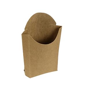 Es handelt sich um ein geklebtes den Bechern ähnliches, oben offenes Behältnis aus Kraftpappe mit ovalem Boden und zwei Seitenwänden. Die Innenflächen sind mit einer dünnen Kunststofffolie überzogen. Das Behältnis hat aufgerichtet durch Auseinanderfalten die Abmessungen von etwa 13,9 x 13,4, x 4,2 cm (Höhe x Breite x Tiefe). 50 flachliegende Behältnisse sind in transparenter Kunststofffolie eingeschweißt, die mit einem mit Produktinformationen bedruckten Etikett beklebt ist. Die Behälter sind zum einmaligen Gebrauch bestimmt und werden zum Befüllen von zubereiteten Pommes Frites verwendet.
Abbildung siehe Anlage.

Derartige Waren gehören als "andere Waren aus Papier oder Pappe, den Schüsseln und Tellern ähnliche Waren, andere als aus Halbstoff aus Bambus" zur Codenummer 4823 69 90 00 0 des Zolltarifs.