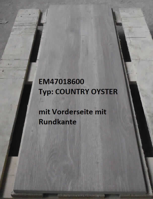 Bodenplatten, sog. Trittplatten aus EMPEROR®, mit Oberfläche R11 und Vorderseite mit Rundkante, 
Foto siehe Anlage,
- ein Warenmuster wurde nicht vorgelegt; die Einreihung erfolgt anhand der Antragsangaben,
- in unterschiedlichen Farben,
- in den Abmessungen: ca. 120 cm (Länge) x 40 cm (Breite) x 2 cm (Dicke),
- keramisches Erzeugnis; nach der Formgebung gebrannt; tonmineralhaltiges Material enthaltend,
- - laut Antrag mit einem Wasseraufnahmekoeffizienten von weniger als 0,5 %.

"Bodenplatten, andere als solche der Unterpositionen 6907 30  und 6907 40, mit einem Wasserauf-
 nahmekoeffizienten von weniger als 0,5 %"