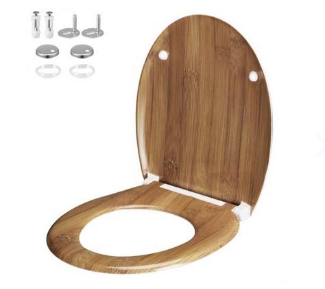 Nach den Antragsangaben sowie der vorgelegten Produktabbildung handelt es sich um einen Toilettensitz mit Deckel aus Duroplast (Kunststoff im Sinne der Anmerkung 1 zu Kapitel 39) in Bambusoptik. 
Sitz und Deckel sind durch Scharniere miteinander verbunden und verfügen über eine doppelte Absenkautomatik sowie an den Unterseiten über Auflagepuffer.

Das Erzeugnis wird gemeinsam mit Montagematerial gehandelt.

Zolltarifrechtlich handelt es sich um "Klosettsitze und -deckel aus Kunststoffen".