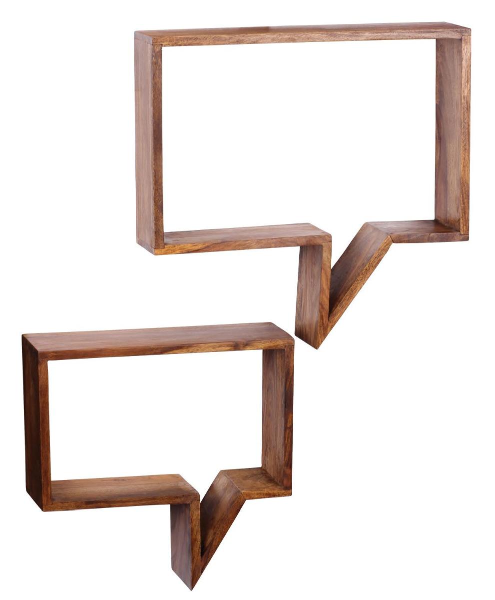 Es handelt sich bei dem "2er Set Wandregale" um ein Set aus zwei rechteckigen Regalen aus Sheesham-Holz, welche in Form einer Sprechblase gestaltet sind (Abmessungen ca. 50 x 49 x 13 cm (B x H x T)).

Das Möbel kann universell verwendet werden und dient nach Wandmontage als Ablagefläche.

Die Ware wird als "anderes als von den Positionen 9401 und 9402 erfasstes Möbel aus Holz, ohne speziellen Raumbezug" eingereiht.