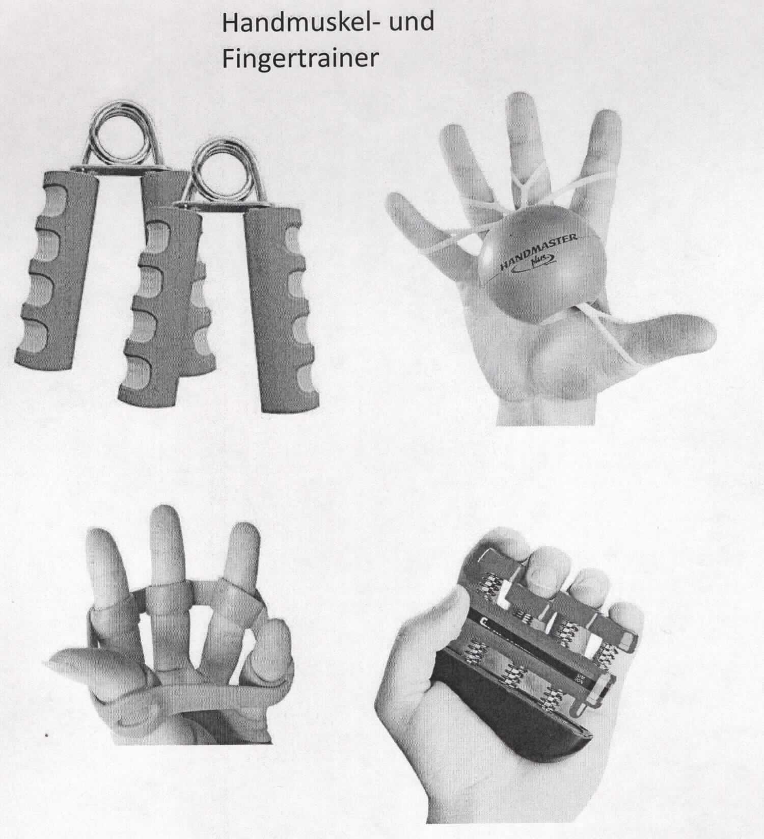 Bei der als "Handmuskeltrainer, Fingertrainer" bezeichneten Ware handelt es sich um ballförmige Antistressbälle aus Kunststoff oder Kautschuk. Die Bälle lassen sich in der Hand kneten und stellen danach ihre ursprüngliche Form wieder her. Eine anderweitige Verwendung steht der Einreihung nicht entgegen.
Die Bälle sind in unterschiedlichen Stärken erhältlich und jeweils in einem Polybeutel verpackt.

Derartige Erzeugnisse werden zolltariflich als "Geräte und andere Ausrüstungsgegenstände für die allgemeine körperliche Ertüchtigung oder Freiluftspiele, in diesem Kapitel anderweit weder genannt noch inbegriffen, Bälle, andere als Tennisbälle, aufblasbare Bälle, Kricket- oder Polobälle" eingereiht.