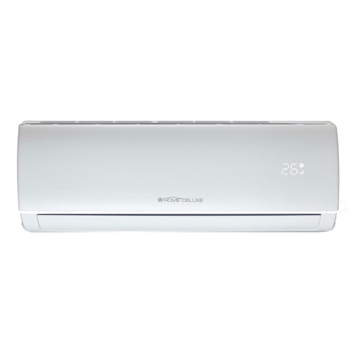 Klimagerät (Split-System)
- aus einer Inneneinheit zum Wandeinbau (Abmessungen H x B x T von ca. 250 x 777 x 290 mm)
  mit Kältemittel-Verdampfer (kälteerzeugendes Element für Luftkühlung und Entfeuchtung
  bzw. für Lufterwärmung), motorbetriebenem Ventilator, in einem Gehäuse mit Lufteinlass- und
  -ausblasöffnungen sowie Außeneinheit (Abmessungen H x B x T von ca. 498 x 700 x 290 mm)
  mit Kompressions-Kälteaggregat aus Kompressor, Ventilator und Verdampfer, in einem Gehäuse
  mit Luftansaug- und -ausblasöffnungen und Infrarotfernbedienung,
- mit einer Kälteleistung von 3400 W und einer Heizleistung von 3420 W,
- zum Klimatisieren von Räumen durch Temperaturänderung und Luftentfeuchtung.

"Klimageräte, bestehend aus einem motorbetriebenen Ventilator und Vorrichtungen zum Ändern der
 Temperatur und des Feuchtigkeitsgehalts der Luft, von der zur Befestigung an Fenstern, Wänden,
 Decken oder am Boden verwendeten Art, als "Split-System", (funktionelle Einheit aus Split-Klimagerät 
 und Infrarotfernbedienung) - sog. Klimagerät