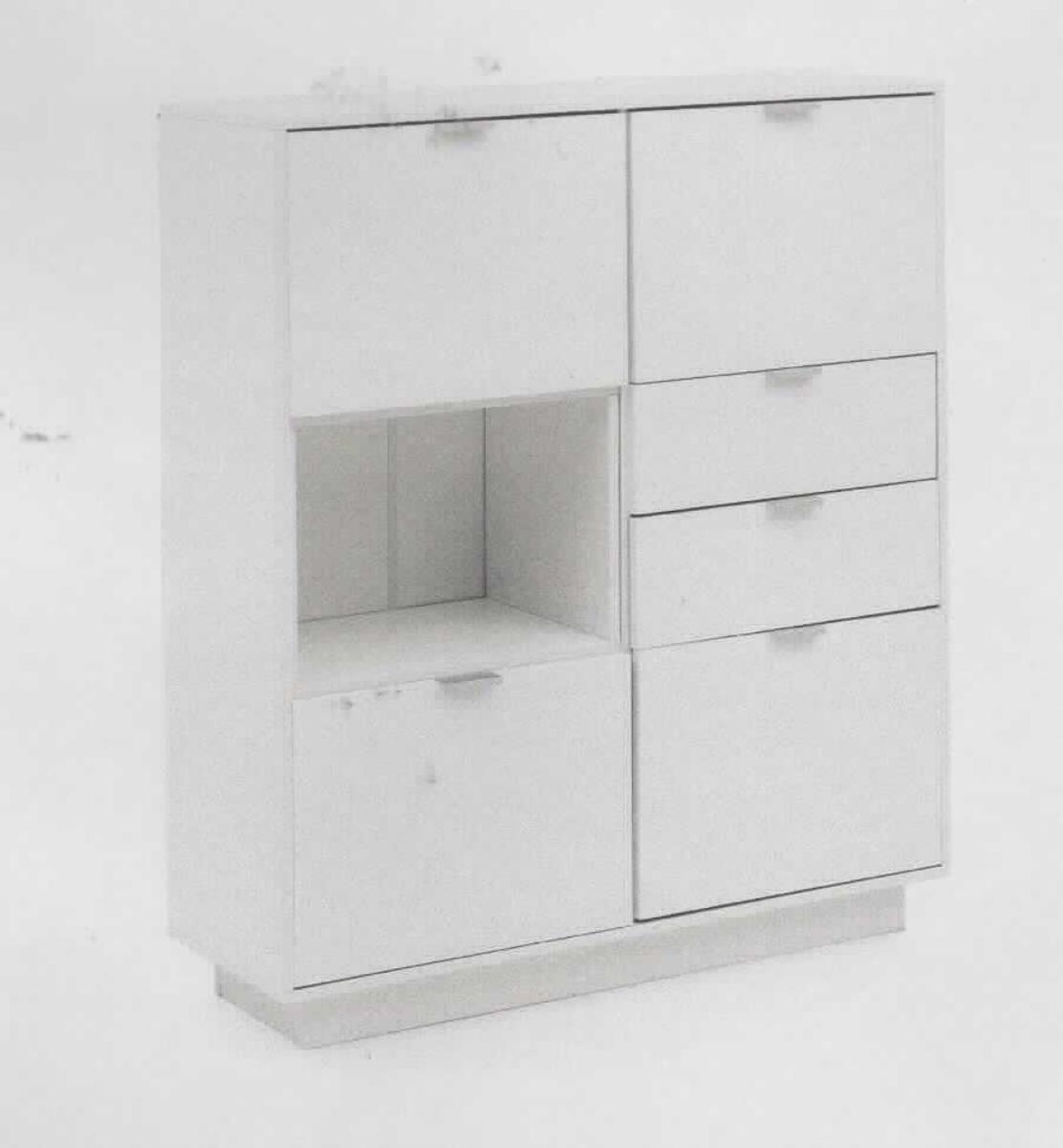 Bei der als "Wohnling Sideboard, Art-Nr. WL5.856", bezeichneten Ware handelt es sich um ein Holzmöbel mit einem Korpus aus Spanplatte und den Maßen 103 x 123 x 35 cm (B x H x T). 

Das Erzeugnis besteht im Wesentlichen aus einer rechteckigen, oberen Ablage sowie einem zur Vorderseite geöffneten Regalfach (mittig links), zwei danebenliegenden Schubladen und vier großen Türfächern (Innenmaße: 49 x 36 x 33 cm - B x H x T) jeweils zwei oben und unten. Die Schubladen sowie die Türen sind jeweils mit einem Griff aus Metall ausgestattet.
Das auf den Boden zu stellende Board dient der Aufnahme von diversen Gegenständen und ist für die dauerhafte Einrichtung in Wohnzimmern vorgesehen.

Die noch nicht zusammengesetzte Ware ist in einem Karton verpackt und als "anderes als von den Positionen 9401 und 9402 erfasstes Möbel, aus Holz, von der in Ess- und Wohnzimmern verwendeten Art" einzureihen.