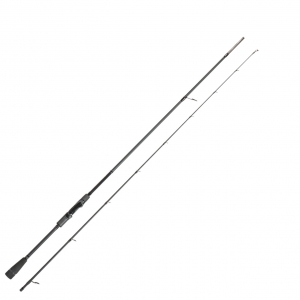 Es handelt sich um eine noch nicht zusammengesetzte sog. Steckrute
- bestehend aus zwei zusammensteckbaren, sich verjüngenden Rohren aus Kohlefasern,
- mit einer Gesamtlänge von ca. 213 cm,
- mit einem Leitring und neun Rutenringen versehen,
- im unteren Bereich mit einem Griffstück mit Rollenhalter ausgestattet.

Derartige Erzeugnisse werden zolltarifrechtlich als "Angelrute" eingereiht.