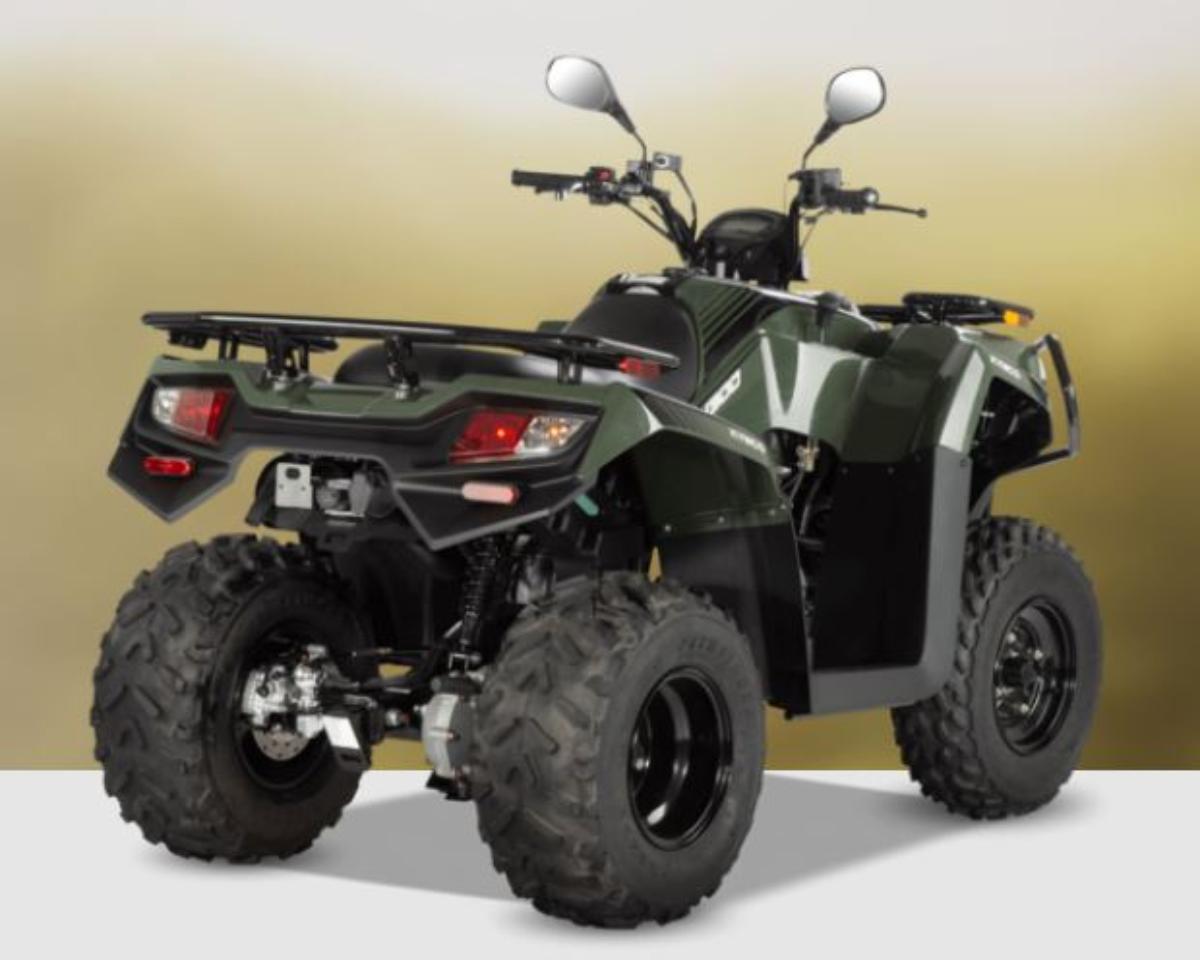 Zugmaschine mit Seilwinde, sog. land- oder forstwirtschaftliche Zugmaschine, Foto siehe Anlage, laut Antrag:
- in der Bauart eines offenen, vierrädrigen, motorradähnlichen, geländegängigen Leichtkraftfahrzeugs,
  sog. All Terrain Vehicle (ATV),
- mit einer Länge von ca. 1900 mm, einer Breite von ca. 1030 mm und einer Höhe von ca. 1180 mm,
- mit einem Kolbenverbrennungsmotor mit Fremdzündung mit einer Leistung von 16 kW (ca. 22 PS),
- mit einem Hubraum von ca. von 271 cm³,
- mit einer Höchstgeschwindigkeit von ca. 82 km/h,
- mit einem Eigengewicht von ca. 255 Kilogramm,
- mit einer Lenkstange mit zwei Griffen, an der die Kontrolleinrichtungen für die Steuerung des Fahr-
  zeugs montiert sind; die Lenkung wird durch Drehen der zwei Vorderräder bewirkt und beruht auf
  einem Kraftwagenlenksystem (Ackermann-Prinzip),
- mit Bremssystemen (Scheibenbremsen) an allen Rädern,
- mit einem Automatikgetriebe mit Rückwärtsgang
- mit Untersetzungsgetriebe,
- mit einem speziellen Motor für schwer zugängliches Gelände mit ausreichender Zugkraft bei
  niedriger Drehzahl,
- mit Wellen zur Kraftübertragung auf die Räder (sog. Kardanantrieb),
- mit Reifen mit einem tiefen Profil (für landwirtschaftliche, gartenbauliche und forstwirtschaftliche
  Zwecke geeignet),
- hinten mit einer Ankupplungsvorrichtung (Kugelkopfkupplung), mit der das Fahrzeug mindestens
  das Zweifache seines Eigengewichts ziehen kann,
- (lt. Herstellerbescheinigung) mit einer Anhängelast (nicht gebremst) von 520 kg, dies entspricht
  mindestens dem Zweifachen des Eigengewichts,
- aufgrund der Herstellerkonzeption und der technischen Merkmale im Wesentlichen zum Ziehen
  oder Schieben anderer Fahrzeuge, Geräte oder Lasten gebaut,
- mit einer fest verbauten Seilwinde am Fahrzeug; insbesondere deshalb mit speziellen Ausstattungs-
  merkmalen für die land- und forstwirtschaftliche Nutzung versehen.

"Zugmaschine, andere als von den Unterpositionen 8701 1000 bis 8701 3000 erfasste, mit
einer Motorleistung von 18 kW oder weniger, Ackerschlepper und Forstschlepper,
auf Rädern"
