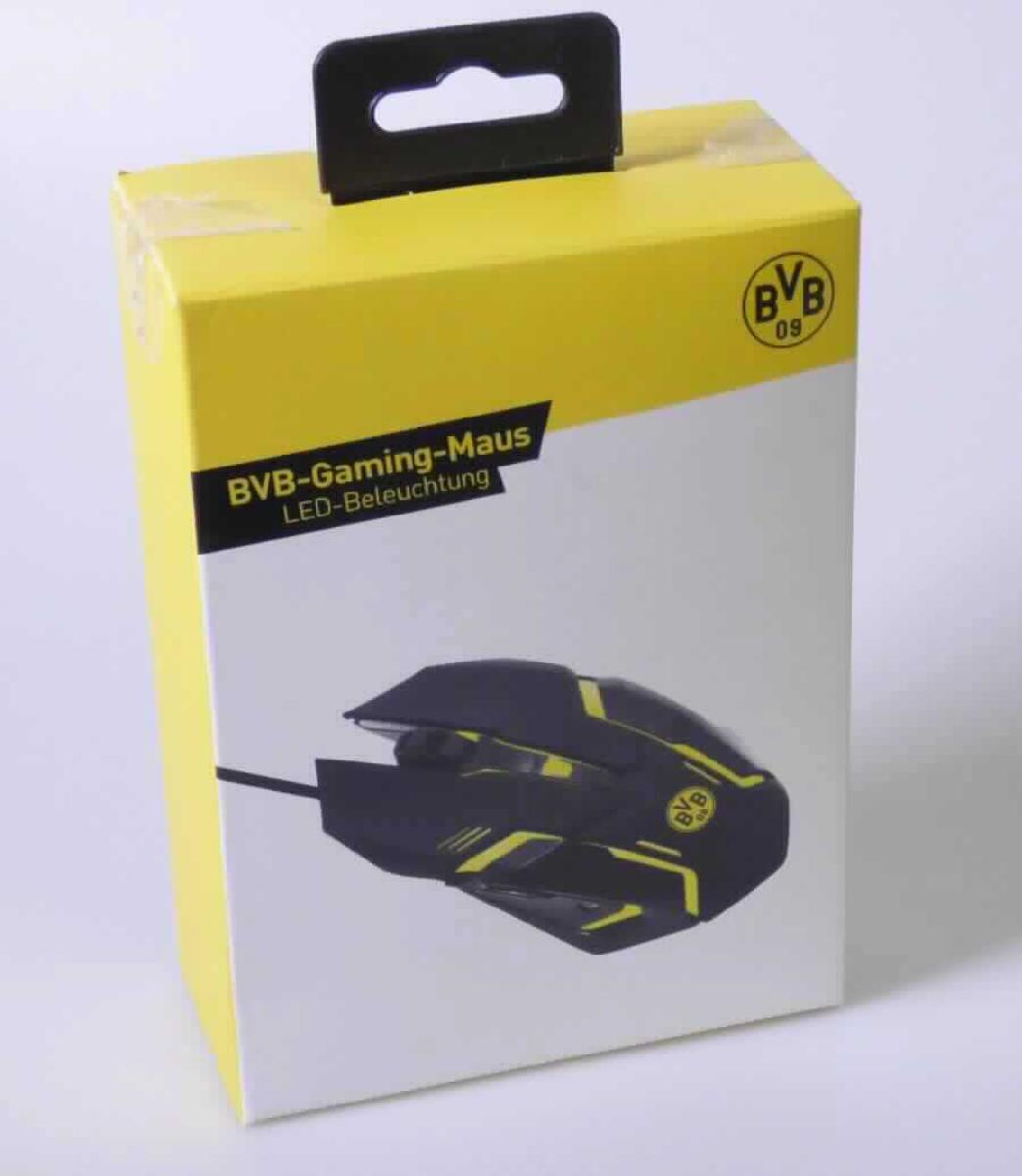 Optische Computermaus, sog. snakebyte PC BVB-Gaming Maus (SB913822), im Wesentlichen bestehend aus einem optischen Sensor mit bis zu 2400 DPI und Auswerteelektronik in einem schwarzen Kunststoffgehäuse mit sechs Funktionstasten sowie einem vertikalen Scrollrad. 
Die Maus verfügt über eine gelbe LED Beleuchtung umlaufend an den Seiten sowie um die mittlere Taste und einem Borussia Dortmund-Logo. Sie ist außerdem mit einem festangebrachten Kabel mit USB-Anschlussstecker versehen.

Die Maus dient zur Eingabe von Positionsdaten sowie zum Auslösen von Steuerbefehlen.
Sie ist an die Zentraleinheit automatischer  Datenverarbeitungsmaschinen anschließbar und in der Lage, Daten in einer vom System verwendbaren Form zu liefern.

Verpackt ist die Maus in einem buntbedruckten Pappkarton.

Die Ware wird als "Eingabeeinheit für automatische Datenverarbeitungsmaschinen, keine Tastatur" eingereiht.

Anlage: 1 Abbildung