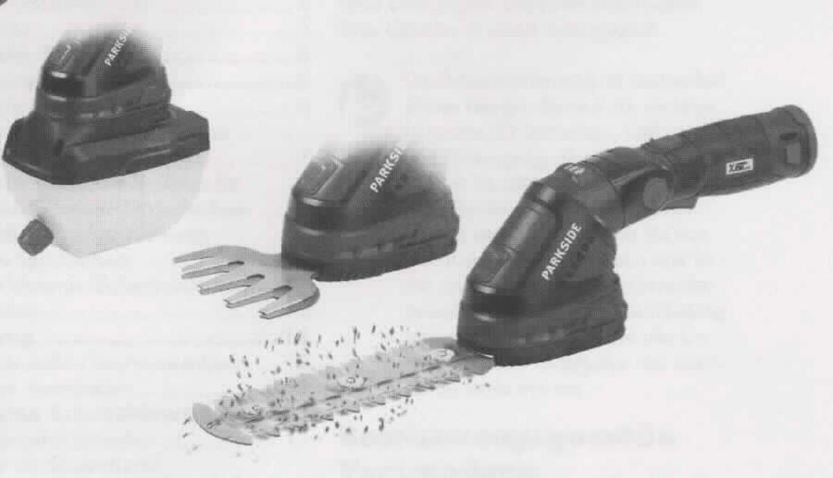Akku-Gartenkombigerät PKGA 12 A1
- in Form eines von Hand zu führenden Werkzeugs mit eingebautem Elektromotor, Akku, 
  Bedienelementen, Grasscherenmesser-Aufsatz, Strauchscherenmesser-Aufsatz
  und Sprühaufsatz (Abbildung siehe Anlage),
- zum Schneiden und Trimmen von Büschen, Hecken, Sträuchern und Graskanten sowie
  zum Besprühen vom Pflanzen
- in Warenzusammenstellung mit zwei Messerschutz, Ladegerät und Bedienungsanleitung
Eine kennzeichnende Haupttätigkeit ist nicht feststellbar.

"Von Hand zu führendes Werkzeug mit eingebautem Elektromotor, keine Ware der TARIC-Codes
 8467 2110 00 bis 8467 2290 00, zum Betrieb ohne externe Energiequelle (Multifunktionsgerät zum 
 Schneiden, Trimmen und Sprühen -ohne kennzeichnende Haupttätigkeit-, in Warenzusammenstellung 
 in Aufmachung für den Einzelverkauf mit nicht charakterbestimmendem Beipack) - sog. Akku-Kombigerät"