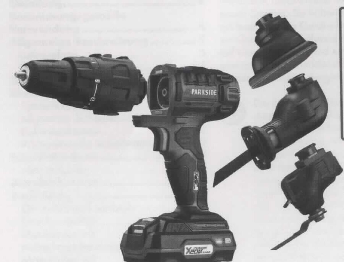Akku-Kombigerät PKGA 20-LiB1
- in Form eines von Hand zu führenden Werkzeuges mit eingebautem Elektromotor, Akku, 
  Bedienelementen, Bohrschrauberaufsatz, Säbelsägenaufsatz und Multifunktionsaufsatz
  sowie Schleifaufsatz (Abbildung siehe Anlage),
- zum Bohren, Schrauben, Sägen, Schleifen und Schaben nach Anbau des entsprechenden
  Einsatzwerkzeuges sowie zum Bearbeiten unterschiedlicher Werkstoffe,
Eine kennzeichnende Haupttätigkeit ist nicht feststellbar.

"Von Hand zu führendes Werkzeug mit eingebautem Elektromotor, keine Ware der TARIC-Codes
 8467 2110 00 bis 8467 2290 00, zum Betrieb ohne externe Energiequelle (Multifunktionsgerät 
 zum Bohren, Schrauben, Sägen, Schleifen, Schaben und Bearbeiten unterschiedlicher 
 Werkstoffe -ohne kennzeichnende Haupttätigkeit-) - sog. Akku-Kombigerät"