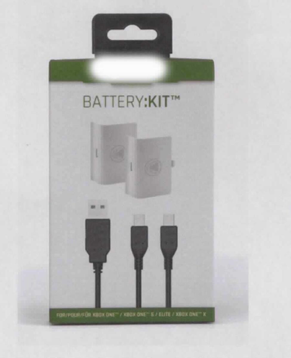 snakebyte XBox One Battery: Kit, Art.-Nr.: SB912344", (Abbildung siehe Anlage),
- aus zwei Nickel-Metallhydrid-Akkumulatoren, jeweils in Form eines "battery-packs"
  in einem Gehäuse mit Kontaktflächen, 
- in gemeinsamer Verpackung für den Einzelverkauf mit Beipack (USB-Kabel und 
  Bedienungsanleitung),
- zur Verwendung als wiederaufladbare, stabilisierte Ersatz-Energiequelle für eine 
  Spielekonsole.
Die Nickel-Metallhydrid-Akkumulatoren bestimmen den Charakter der Warenzusammenstellung.

"Elektrischer Akkumulator, Nickelhydrid-Akkumulator, in Warenzusammenstellung
 mit nicht charakterbestimmendem Beipack"