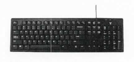 Tastatur, sog. Keyboard (VPN: KU100US-1E), im Wesentlichen bestehend aus einer mit aktiven und passiven Bauelementen bestückten, gedruckten Schaltung mit Leiterbahnenmatrix, flexibler Schaltmatte mit Kontaktpunkten, Funktions-, Cursorsteuer- und alphanumerischen Tasten mit Schaltelementen in einem Kunststoffgehäuse.
Das 44,5 x 14 x 2 cm große Gerät ist über ein fest angebrachtes, ca. 180 cm langes Kabel mit USB-Stecker unmittelbar an die Zentraleinheit einer automatischen Datenverarbeitungsmaschine anschließbar und in der Lage, Daten in einer vom System verwendbaren Form zu liefern.

Die Ware wird als "Eingabeeinheit für automatische Datenverarbeitungsmaschinen, Tastatur" eingereiht.

Anlage: 1 Abbildung