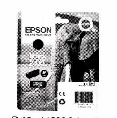 Angaben: 
Tintenpatrone (Farbe schwarz, 10 ml) für Drucker der Marke Epson.

Befund: 
Tintenpatronen (ohne integrierten Druckkopf) zum Einsetzen in Apparate der Unterpositionen 8443 31, 8443 32 oder 8443 39, und mit mechanischen oder elektrischen Komponenten.