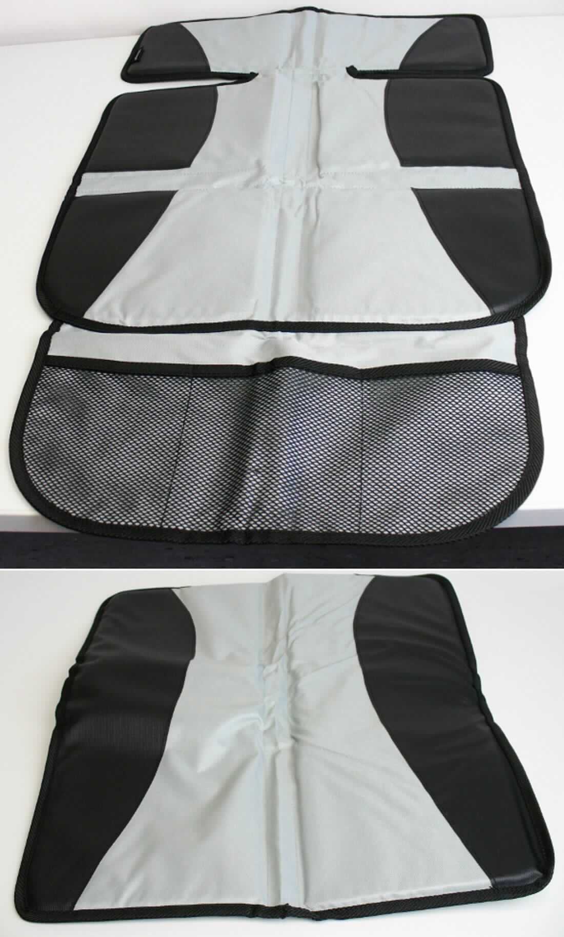 Autositzauflage, sog. Sitzschoner, Foto siehe Anlage,
- in einem Polybeutel verpackt,
- zweiteilig, bestehend aus einer Sitzfläche und einer Rückenlehne,
- Sitzfläche:
-- mit den Abmessungen (H x B): ca. 84 cm x 47 cm,
-- mehrlagig gearbeitet; laut Untersuchungsergebnis aus:
--- einer Schauseite (im Mittelbereich) aus einfarbigen (grau), einseitig (Innenseite) mit Kunststoff (kein
    Zellkunststoff) überzogenen Geweben der Position 5903 aus laut Antrag 100 % Polyester (synthetische 
    Chemiefasern),
--- einer Schauseite (im Außenbereich) aus einem Flächenerzeugnis des Kapitels 39 mit einer Außenseite aus
    geprägtem Zellkunststoff und einer Innenseite aus einem nur der Verstärkung dienenden Gewirke,
--- einer Rückseite aus einem gitterartigen Flächenerzeugnis des Kapitels 39 aus vollständig in Kunststoff
    eingebetteten Gewirken,
--- einer Zwischenlage aus einfarbigen (schwarz), einseitig mit Kunststoff (kein Zellkunststoff) überzogenen
    Geweben der Position 5903 aus laut Antrag 100 % Polyester,
--- einer polsternden Zwischenlage aus Schaumkunststoff (Flächenerzeugnis des Kapitels 39),
--- einer Vorderseite im unteren Bereich mit Taschen aus netzartigen Gewirken aus Spinnstoffen,  
-- am Rand mit Gewebestreifen aus laut Antrag 100 % Polyester eingefasst,
- Rückenlehne:
-- mit den Abmessungen (H x B): ca. 60 cm x 47 cm,
-- mehrlagig gearbeitet; laut Untersuchungsergebnis aus:
--- einer Schauseite (im Mittelbereich) und der gesamten Rückseite aus einfarbigen (grau), einseitig
    (Innenseite) mit Kunststoff (kein Zellkunststoff) überzogenen Geweben der Position 5903 aus laut Antrag 
    100 % Polyester,
--- einer Schauseite (im Außenbereich) aus einem Flächenerzeugnis des Kapitels 39 mit einer Außenseite aus
    geprägtem Zellkunststoff und einer Innenseite aus einem nur der Verstärkung dienenden Gewirke,
--- einer polsternden Zwischenlage aus Schaumkunststoff (lFächenerzeugnis des Kapitels 39),
-- am Rand mit Gewebestreifen aus laut Antrag 100 % Polyester eingefasst,
- durch Zusammennähen konfektioniert,
- wird zusätzlich als Auflage über einen Autositz gelegt,
- nach Art der Ware keine den Bettausstattungen ähnliche Ware der Position 9404,
- insbesondere nach dem Umfang verleihen die Flächenerzeugnisse aus Spinnstoffen (Gewebe / Gewirke)
  der Ware den wesentlichen Charakter. 

"Andere Ware zur Innenausstattung (Autositzauflage), aus Spinnstoffen, keine Ware der Position 9404, aus 
 Geweben, aus synthetischen Chemiefasern"