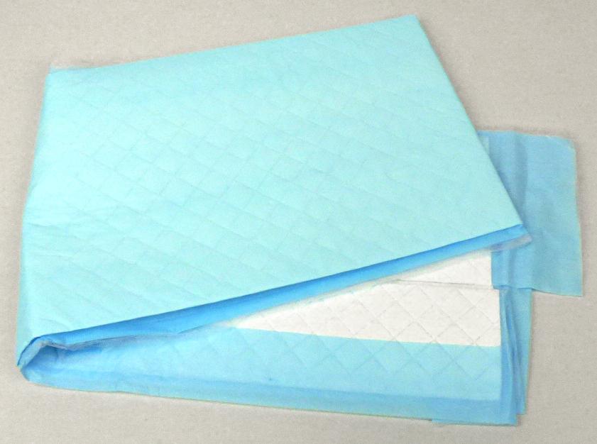 Es handelt es sich um rechteckige Hygieneunterlagen mit den Abmessungen von etwa 40 x 60, 60 x 60 oder 60 x 90 cm, mit folgendem Aufbau:

- eine Außenlage (der zu pflegenden Person zugewandt) aus einem Vlies aus synthetischen Spinnstofffasern.
- eine Sauglage, bestehend aus einer mittleren Lage (Kern) aus losen Zellstofffasern (gewichtsmäßig und vom Umfang her vorherrschend) und einer geringen Menge Superabsorber-Partikel; der Kern ist beidseitig mit einer Lage aus Tissue-Papier überzogen; die drei Lagen der Sauglage sind durch Pressen und Prägen miteinander verbunden.
- eine Außenlage (Unterseite) aus einer geprägten dünnen Kunststofffolie.
Die beiden Außenlagen sind an den Rändern miteinander verklebt. Die zum einmaligen Gebrauch bestimmten Unterlagen werden z. B. in der Krankenpflege oder Altenpflege zu hygienischen Zwecken verwendet (z. B. Inkontinenzversorgung) und sind in Abhängigkeit von der jeweiligen Größe zu je 15 oder 20 Stück in Beuteln aus Kunststofffolie für den Einzelverkauf aufgemacht und zu je 10 Beutel in einem Karton umverpackt.

Abbildung siehe Anlage.

Derartige Waren gehören als "andere Waren für chirurgische, medizinische oder hygienische Zwecke, aus Papierhalbstoff, Papier, Zellstoffwatte oder Vliesen aus Zellstofffasern, in Aufmachung für den Einzelverkauf" zum TARIC-Code 4818 90 90 00, da es sich um eine aus verschiedenen Stoffen zusammengesetzte Ware handelt, deren wesentlicher Charakter nach dem Umfang und der Bedeutung für die Verwendung durch die Anteile aus Zellstofffasern und Papier bestimmt wird.