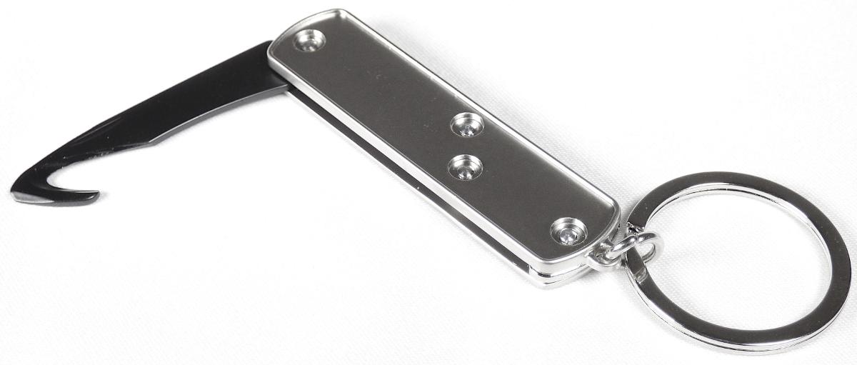 "Box-Cutter"
aus verschiedenen Bestandteilen zusammengesetzte Ware, bestehend aus

- einem Anhänger in Form eines Aufschneiders (charakterbestimmend) in der Art eines Klappmessers
  (Taschenmesser) aus

- - einem arbeitendem Teil aus unedlem Metall in Form einer sichelförmigen, geschwärzten,
    schneidenden und nicht feststehender Klinge aus unedlem Metall

- - zwei miteinander vernieteten Griffschalen mit ausgearbeiteter Öse, ebenfalls aus unedlem Metall; die
    Griffschalen werden noch mit einem kundenspezifischen Logo versehen

- - die Klinge ist im Griff untergebracht und kann ausgeklappt werden

- einer weiteren Öse mit einem daran befestigten Schlüsselring, jeweils aus unedlem Metall

- mit einem Pappeinleger in Kunststofffolie verpackt

Abbildung siehe Anlage.

Derartige Erzeugnisse gehören als "andere Schneidwaren, andere als in den Codenummern 8214 0000 00 0 und 8214 2000 00 0 genannte, mit Klinge aus unedlem Metall" zur Codenummer 8214 9000 00 0 des Zolltarifs.