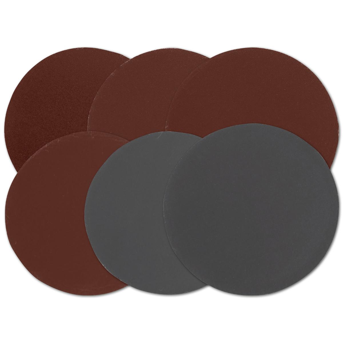 Angaben:
DL-Schleifpapier Set 50 mm für Winkelschleifer; 60 Stück; Verwendung: Metallbearbeitung; Set: 10x P600, 10x P800, 10x P1000, 10x P1200, 10x P2000, 10x P3000.

Befund:
Natürliche oder künstliche Schleifmittel, in Pulver- oder Körnerform, auf einer Unterlage aus anderen Stoffen, auch zugeschnitten oder anders zusammengefügt.