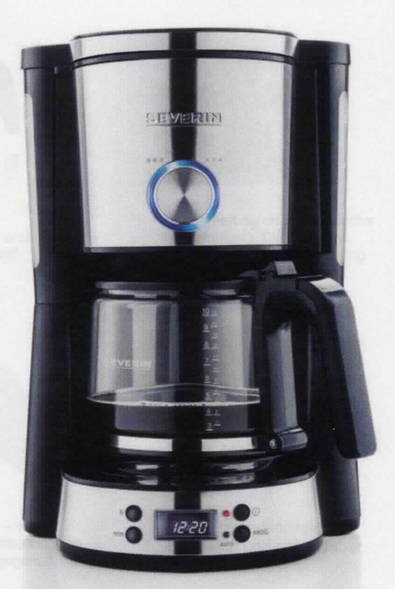 "Kaffeemaschine, # 4826"
- aus einer Brüheinheit in einem Gehäuse mit Wassertank und  Wasserstandsanzeige, 
  schwenkbarem Filterhalter mit Tropfverschluss, herausnehmbarem Filtereinsatz, 
  speziell abgestimmter Glaskanne (Füllmenge: 1,25 l), Warmhalteplatte, Kontrollleuchte,
  Bedienelementen, Flüssigkristallanzeige, Kabelaufbewahrungsfach und Digitaluhr,
  für eine Leistung von 1.000 W,
- zum Zubereiten von bis zu 10 Tassen Kaffee -charakterbestimmend- und zur
  Uhrzeitanzeige,
- zur Verwendung im Haushalt bestimmt.
(Abbildung s. Anlage)
Die Kaffeemaschine bestimmt den Charakter des Ganzen.

"Elektrowärmegerät für den Haushalt, anderes Elektrowärmegerät als von den Unterpositionen 
 (KN) 8516 50 00 bis 8516 60 90 erfasst, Kaffeemaschine, zusammengesetzt mit nicht 
 charakterbestimmender Uhr"