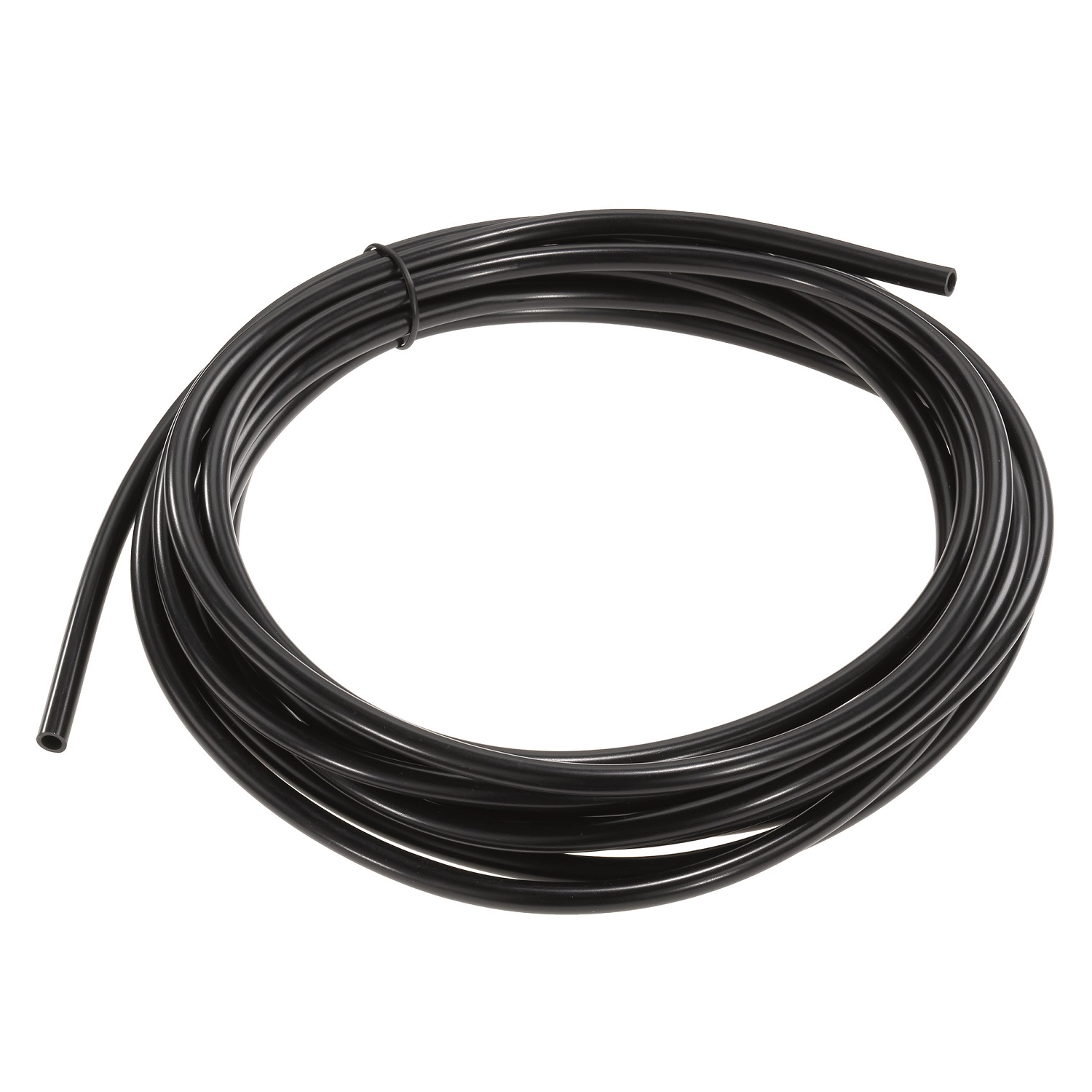 Angaben des Antragstellers:
5 m langer, biegsamer Druckschlauch (schwarz) mit einem Durchmesser von ca. 6 mm für Solar Bewässerungssystem

Befund:
Biegsamer Schlauch, ohne Verbindungsstücke und ohne Verstärkung aus Kunststoff.