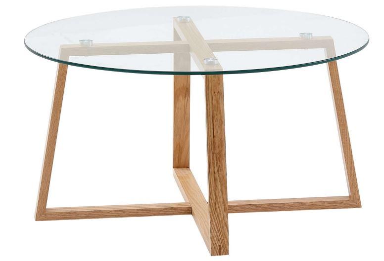 Bei dem sog. „Wohnling Couchtisch Glas“ handelt es sich um ein aus verschiedenen Stoffen zusammengesetztes Möbel, im Wesentlichen bestehend aus einer Glasplatte und einem Holzgestell; Durchmesser 78 cm, Höhe 41 cm.

Da der stoffliche Charakter der Ware weder vom Holzgestell (Material der tragenden Beine) noch von der Glasplatte (höchster Wert) bestimmt wird, erfolgt eine Einreihung in die zuletzt genannte der in Betracht kommenden Unterpositionen.
Der Tisch ist dazu bestimmt, auf den Boden gestellt zu werden und dient der Einrichtung von Wohnungen. Hinweise auf Handarbeit liegen nicht vor.

Das verpackte und noch nicht zusammengesetzte Erzeugnis wird als "anderes als von den Positionen 9401 und 9402 erfasstes Möbel, aus Glas, nicht handgearbeitet" eingereiht.