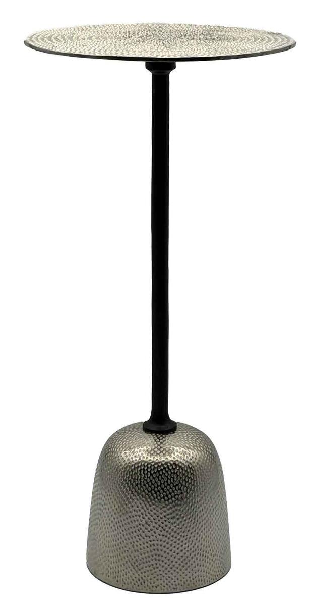 Bei dem "Beistelltisch Aluminium" handelt es sich um ein Möbel in Form eines Tisches.
Der ca. 29 x 29 x 60 cm (B x T x H) große Tisch besteht aus beschichtetem Aluminium und besitzt eine schlanke, mit einem Sockel versehene Säule sowie eine runde Tischplatte.

Das Möbel ist dazu bestimmt auf den Boden gestellt zu werden und dient der dauerhaften Einrichtung von Wohnungen.

Die Ware ist als "anderes als in den Positionen 9401 bis 9402 erfasstes Möbel, aus Metall, nicht von der in Büros verwendeten Art, kein Bett" einzureihen.