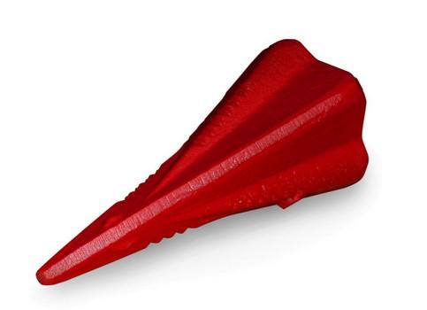Spaltkeil

- mit freiem Arm zu handhabendes, keilförmiges Erzeugnis aus Stahl

- mit einer Länge von etwa 17 cm und einem Durchmesser der Schlagfläche von etwa 7,5 cm

- zum spanlosen Zerteilen von Bäumen und großen Holzstücken in der Forstwirtschaft

- in einem Pappkarton verpackt

Abbildungen siehe Anlage.

Derartige Erzeugnisse gehören als "andere Handwerkzeuge für die Forstwirtschaft, mit arbeitendem Teil aus unedlem Metall" zum TARIC-Code 8201 9000 00.