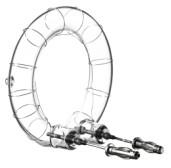 Blitzröhre (Gasentladungslampe) für Studioblitzgeräte (Abbildung siehe Anlage)
- aus einer beidseitig verschlossenen, mit Xenon-Edelgas gefüllten und
  zu einem offenen Ring geformten Glasröhre, mit an beiden Enden ein-
  geschmolzenen Stromzuführungen (Anode/Kathode) und einer Zünd-
  elektrode in Form einer außen angebrachten Drahtumwicklung mit
  abstehendem verdrillten Draht als Anschlussmöglichkeit,
- Leistungsaufnahme: 600 W, Farbtemperatur: 5400 - 5800 K, mit
  einem Plug-In-Anschluss,
- zur Verwendung als Leuchtmittel (Blitzröhre) für fotografische
  Zwecke in einem bestimmten Blitzkopf.

"Elektrische Entladungslampe, keine Glühkathoden-Leuchtstoff-, Quecksilber- oder Natriumdampf- und Halogen-Metalldampflampe, keine Kaltkathoden-Fluoreszenzlampe für die Hintergrundbeleuchtung von Flachbildschirmen, nicht für Luftfahrzeuge bestimmt"