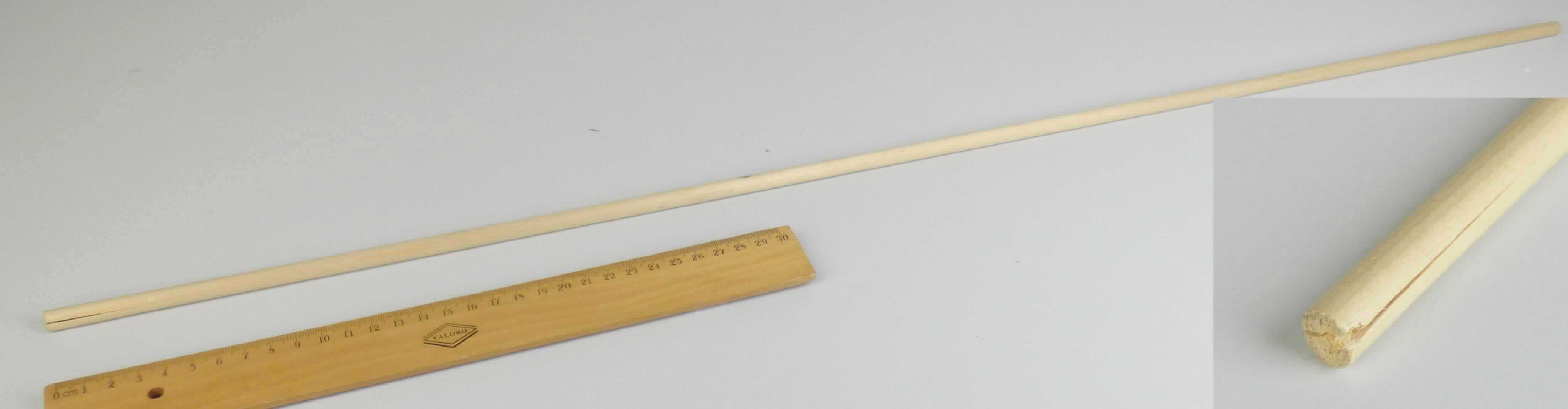 Pfeilschaft
- Rundstab aus massivem Nabelholz (lt. Antragsteller Port Orford Cedar, Zypresse, - Chamaecyparis 
  lawsoniana), mit einer Länge von 610 - 813 mm und einem Durchmesser von 7,9 bzw. 8,7 mm,
- wird bei der Herstellung von Pfeilen verwendet.
(Abbildung s. Anlage)

"Nadelholz, entlang einer oder mehrerer Kanten, Enden oder Flächen profiliert (gerundet), keine Leisten für Rahmen;
 sog. Pfeilschaft"