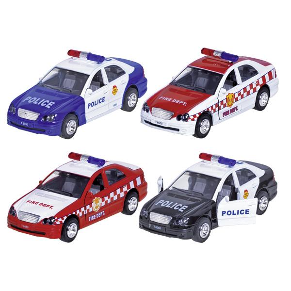 Bei der als "Feuerwehr (Art.-Nr. 12194)" bezeichneten Ware handelt es sich um ein Spielzeug in Form eines Modells
- in den Abmessungen von etwa 15 cm x 5,8 cm x 6 cm,
- bestehend aus einer verschiedenfarbig lackierten Karosserie aus unedlem Metall (im
  Spritzgussverfahren hergestellt),
- mit Unterboden und Innenraum aus Kunststoff sowie Rädern aus Kunststoff oder Kautschuk,
- mit aufklappbaren Türen und beweglichen Rädern,
- mit Geräuschmodulen, Blaulicht- und Lichtfunktion,
- mit einem Rückzugmotor ausgestattet,
- dient der spielerischen Unterhaltung von Kindern und Erwachsenen,
- 4fach in einem 12er Display für den Einzelverkauf aufgemacht.

Im Hinblick auf das äußere Erscheinungsbild bestimmt das unedle Metall den Charakter der aus verschiedenen Stoffen bestehenden Ware.

Die Ware ist zolltarifrechtlich als "anderes Modell als von den Unterpositionen (KN) 9503 0010 bis
9503 0070 erfasst, mit eingebautem Motor, nicht aus Kunststoff" einzureihen.