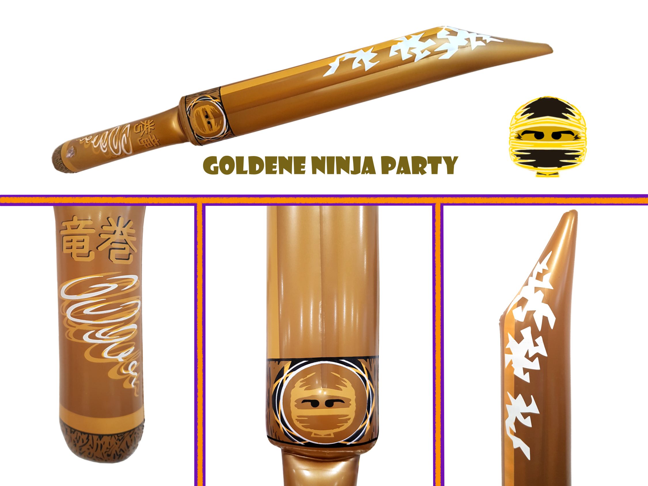 Bei dem durch Antragsangaben veranschaulichten Erzeugnis handelt es sich um eine aufblasbare Spielzeugwaffe in Form eines stilisierten japanischen Schwertes. Das weiß-schwarz-gold-farbene Schwert, das aus Kunststoffen besteht, hat in aufgeblasenem Zustand eine Länge von ca. 70 cm und dient der spielerischen Unterhaltung, insbesondere von Kindern.

Das Erzeugnis ist zolltarifrechtlich als "Spielzeugwaffe, nicht handgearbeitet aus Holz" einzureihen.