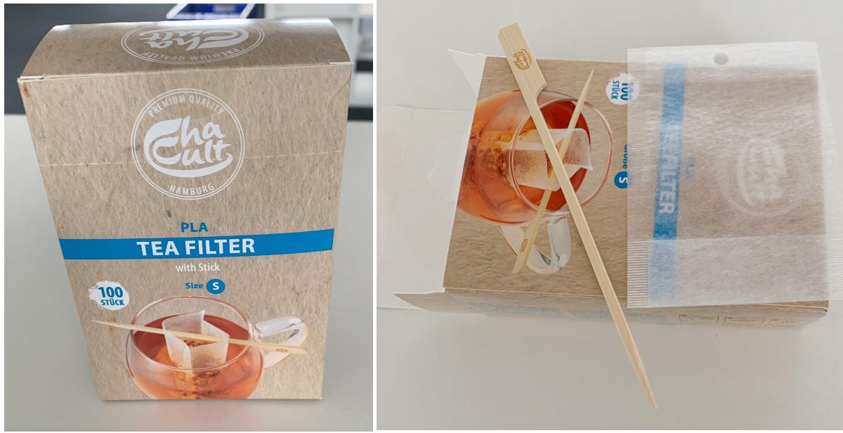 Filterbeutel mit Stäbchen, Foto siehe Anlage,
- Warenzusammenstellung, bestehend aus laut Antrag 100 Filterbeuteln und einem Stäbchen,
- gemeinsam in einem bedruckten Pappkarton für den Einzelverkauf aufgemacht und zur Be-
  friedigung eines speziellen Bedarfs zusammengestellt,
- Filterbeutel:
-- jeweils rechteckig, oben offen; flachliegend in den Abmessungen (H x B) von ca. 10 cm x 7,5 cm,
-- aus Vliesstoffen der Position 5603 aus Spinnstoffen,
-- am oberen Rand auf beiden Seiten mittig mit einer Lochung zum Durchführen des unten ge-
   nannten Stäbchens,
-- an den übrigen Rändern durch Zusammenfügen konfektioniert,
-- dient laut Antrag als Filterbeutel zur Zubereitung von Tee oder Ähnlichem (zum einmaligen 
   Gebrauch),
-- erfüllt nicht die Bedingungen zur Einreihung in die Position 6305,
- Stäbchen:
-- mit einer Länge von ca. 15 cm, an einem Ende spitz zulaufend,
-- aus laut Antrag Bambus,
 -- wird auf eine Tasse gelegt und hält den Filterbeutel darin,
- insbesondere im Hinblick auf den Umfang bestimmen die Filterbeutel den wesentlichen 
  Charakter der Warenzusammenstellung.

"Andere konfektionierte Waren (Filterbeutel), aus Spinnstoffen, aus Vliesstoffen"