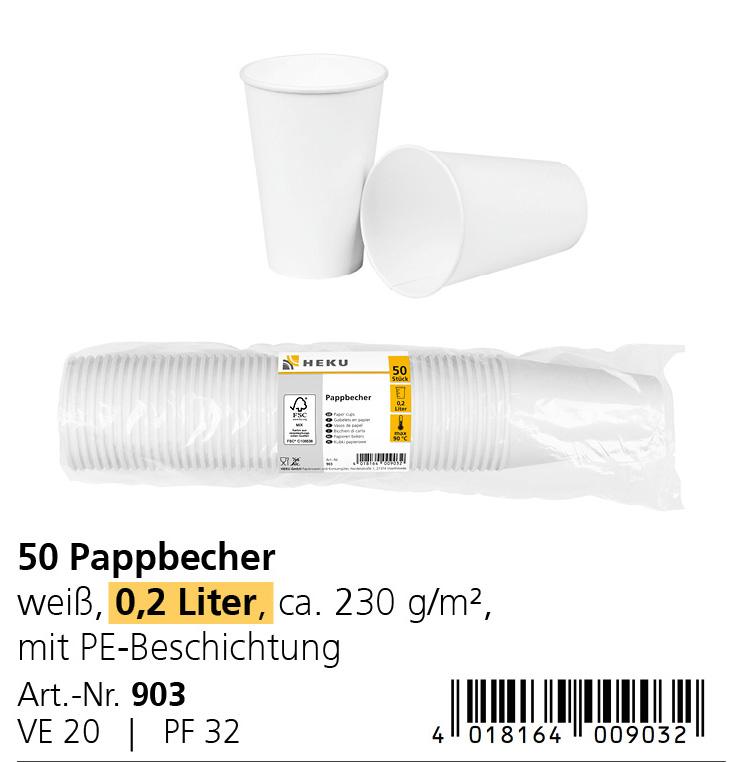 Es handelt es sich um zum einmaligen Gebrauch bestimmte, konisch zulaufende Getränkebecher aus Pappe aus Halbstoff aus Holz in unterschiedlichen Größen (Fassungsvolumen: etwa 0,2 l, 0,3 l, 0,4 l). Die Innenflächen sind mit einer dünnen Kunststoffschicht versehen, deren Dicke weniger als die Hälfte der Gesamtdicke ausmacht. Die Mantelflächen können mit Produktinformationen bedruckt sein.

Abbildung siehe Anlage.

Derartige Waren gehören als "andere Waren aus Papier oder Pappe, Becher, andere als aus Halbstoff aus Bambus" zum TARIC-Code 4823 69 90 00.