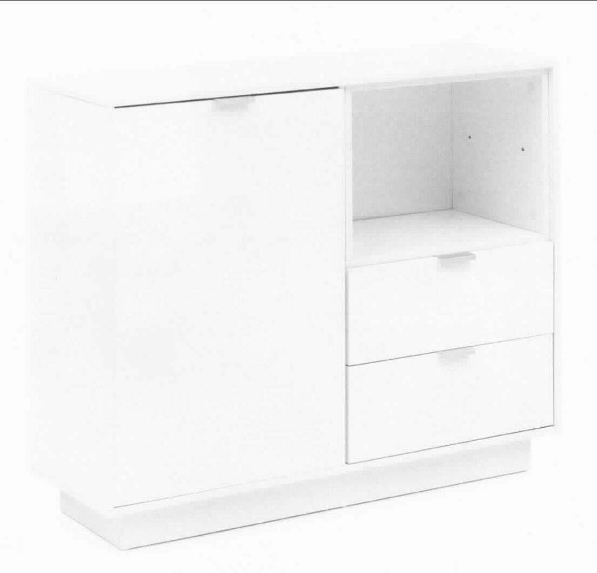 Bei der als "WOHNLING Design Sideboard, Art-Nr. WL5.854", bezeichneten Ware handelt es sich um ein Holzmöbel mit einem Korpus aus Spanplatte und den Maßen 103 x 88,5 x 35 cm (B x H x T). 

Das Erzeugnis besteht im Wesentlichen aus einer rechteckigen, oberen Ablage sowie einem zur Vorderseite geöffneten Regalfach (rechts), zwei darunterliegenden Schubladen und einem großen Türfach links daneben. Die Schubladen sowie die Tür sind jeweils mit einem Griff aus Aluminium ausgestattet.
Das auf den Boden zu stellende Board dient der Aufnahme von diversen Gegenständen und ist für die dauerhafte Einrichtung in Wohnzimmern vorgesehen.

Die noch nicht zusammengesetzte Ware ist in einem Karton verpackt und als "anderes als von den Positionen 9401 und 9402 erfasstes Möbel, aus Holz, von der in Ess- und Wohnzimmern verwendeten Art" einzureihen.