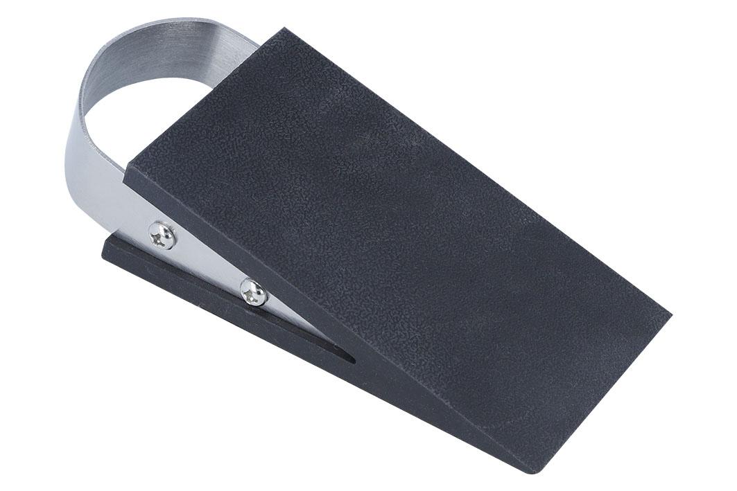 Angaben des Antragstellers:
Türstopper
Material: TPR (thermoplastischer Kautschuk) / Edelstahl

Feststellungen:
Es wurde ein schwarzer Türstopper aus nicht vulkanisiertem Kautschuk vorgelegt. Der Türstopper ist keilförmig und mit einem metallischen Griff versehen (Größe ca 3 x 12 x 5,5 cm). Für die Ware ist der Anteil an nicht vulkanisiertem Kautschuk charakterverleihend.

Befund:
Andere Ware aus nicht vulkanisiertem Kautschuk