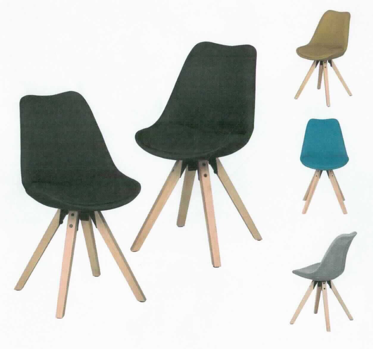 Bei dem sog. "2er Set Esszimmerstuhl, Art.-Nr. WL5.026 bis WL5.029" handelt es sich um ein ca. 48 x 87 x 42 cm (B x H x T) großes Sitzmöbel. Die Ware besteht im Wesentlichen aus einem Gestell aus vier, im Querschnitt runden, leicht schräg gestellten Beinen aus Holz (Rubberwood), sowie einer gepolsterten Sitzschale mit ca. 46 x 42 cm (B x H) großer  Rückenlehne aus Stoff (Bezug: 100 % Polypropylen), die eine ca. 44,5 x 38 cm (B x T) große Sitzfläche bietet. Die Sitzhöhe beträgt 48,5 cm.
Die Sitzschale ist in den Farben Anthrazit (WL5.026), Curry (WL5.027), Petrol (WL5.028) und Hellgrau (WL5.029) erhältlich.
Die Ware wird als "anderes als von der Position 9402 erfasstes Sitzmöbel, mit Gestell aus Holz, gepolstert" eingereiht.