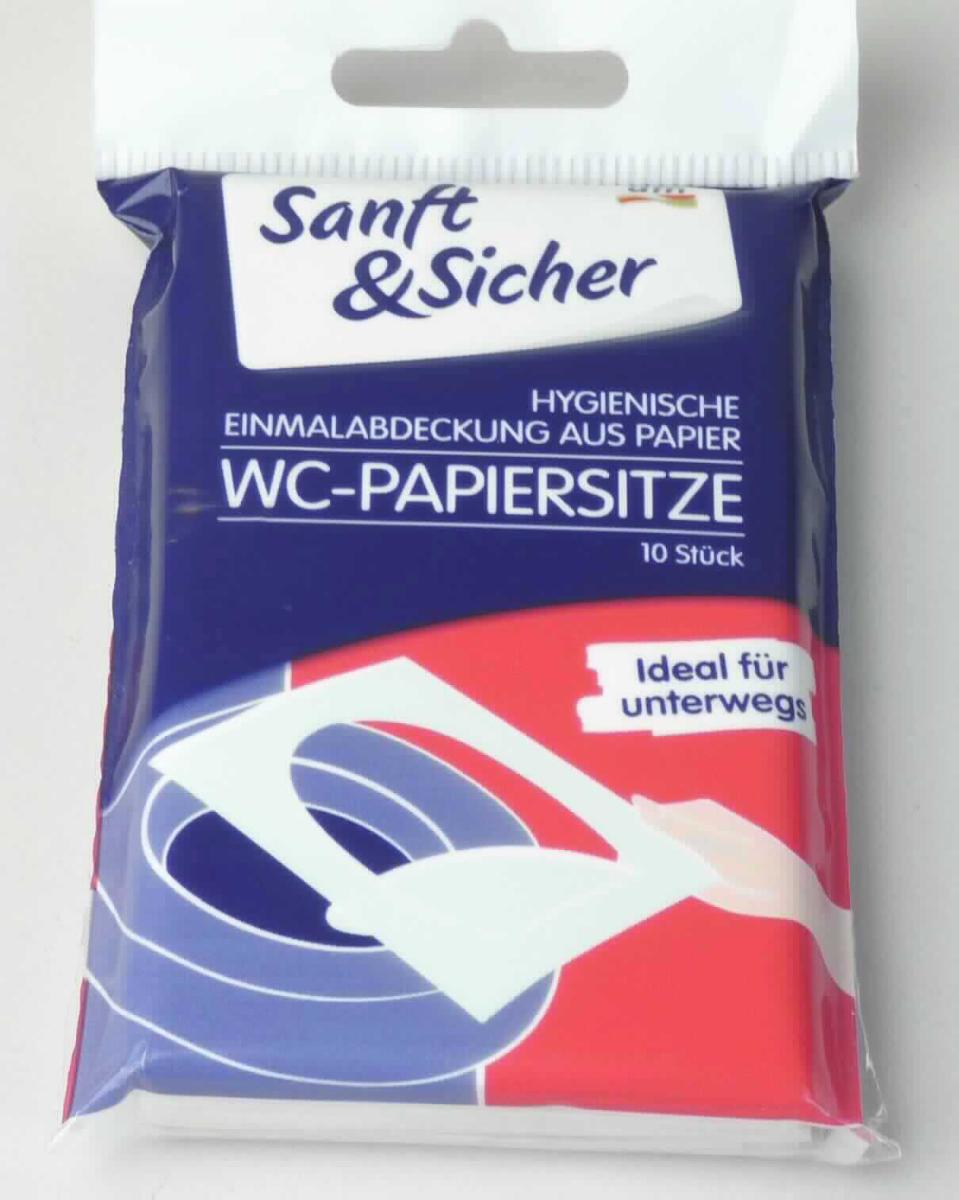 Es handelt sich um rechteckige Zuschnitte aus Papier (Abmessungen etwa 38,5 x 45,5 cm, mehrfach auf etwa 6,0 x 10,0 cm gefaltet), die etwa mittig so eingeschnitten sind, dass eine nahezu ovale Lasche herausgetrennt und das Ganze als Abdeckung eines Toilettensitzes verwendet werden kann. Zehn solcher Zuschnitte sind gemeinsam in einem Beutel aus bedruckter Kunststofffolie für den Einzelverkauf aufgemacht. 

Abbildung siehe Anlage.

Derartige Waren gehören als "andere Waren zu hygienischen Zwecken, aus Papier, in Aufmachung für den Einzelverkauf" zum TARIC-Code 4818 90 90 00.
