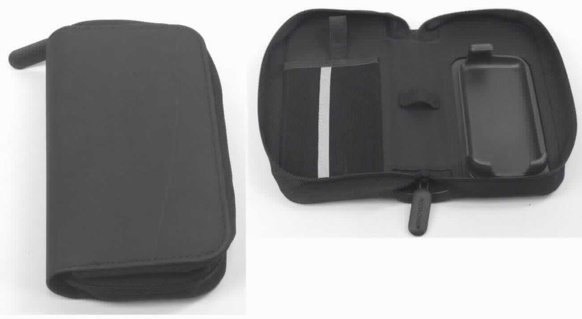 Ähnliches Behältnis (Tasche für Blutzuckermessgerät), sog. Accu-Chek Insight Carry Case (Art. 08121796001), Foto siehe Anlage,
- mit einer Außenseite charakterbestimmend aus Kunststofffolien und aus Spinnstoffen (an den Schmalseiten), 
- aufklappbar; mit einem dreiseitig umlaufenden Reißverschluss,
- innen mit einem aufgesetzten Einsteckfach aus Gewirken aus Spinnstoffen, einer Hartschale aus Kunststoff
  und zwei elastischen Schlaufen ausgestattet; gefüttert,
- in den Abmessungen von ca. 9,5 cm (Breite) x 16 cm (Höhe) x 4 cm (Tiefe), 
- zur Aufnahme und zum Transport eines Blutzuckermessgerätes mit Zubehör bestimmt, 
- eine Einreihung als Zubehör für ein Blutzuckermessgerät in die Position 9027 im Sinne der Anmerkung 2 b) zu
  Kapitel 90 kommt nicht in Betracht, da es sich lediglich um eine Aufbewahrungstasche ohne Inhalt handelt.

"Ähnliches Behältnis, Taschen- oder Handtaschenartikel (Tasche für Blutzuckermessgerät), mit Außenseite
 aus Kunststofffolien"