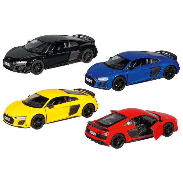 Nach den Angaben der Antragstellerin sowie der vorliegenden Abbildung handelt es sich bei dem sog. "Audi R8 Coupé, 4fach, 12er Display, Artikel 12302" um ein Spielzeugauto,
- Modell eines Audi R8 Coupé,
- in verschiedenen Farben (blau, schwarz, gelb, rot) erhältlich,
- im Maßstab von 1:36,
- in den Abmessungen von ca. 12,5 x 3,0 x 5,0 cm (L x H x B),
- mit einer Karosserie und zwei Achsen aus unedlem Metall,
- mit Unterboden und Innenraum aus Kunststoff,
- mit beweglichen Rädern aus Kunststoff oder Kautschuk,
- mit zwei sich öffnenden Türen,
- mit eingebautem Rückzugmotor,
- dient der spielerischen Unterhaltung von Kindern.

Im Hinblick auf das äußere Erscheinungsbild sowie den Umfang bestimmt das unedle Metall den Charakter der aus verschiedenen Stoffen zusammengesetzten Ware.

Derartige Erzeugnisse werden zolltarifrechtlich als "anderes Modell als von den Unterpositionen (KN) 9503 0010 bis 9503 0070 erfasst, mit eingebautem Motor, nicht aus Kunststoff" eingereiht.