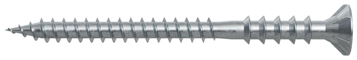 Es handelt sich um Schrauben aus Stahl (kein nicht rostender Stahl), mit Senkkopf mit Innensechsrund ("Torx" geschützte Marke) und einem nicht bis zum Kopf reichenden, etwa 60 mm langen, scharfen Gewinde. Das Gewindeende ist zu einer Spitze ausgearbeitet. Unterhalb des Kopfes weisen die Schrauben ein etwa 20 mm langes sog. Parallelgewinde (nicht steigend) auf.
Die Erzeugnisse werden zur Befestigung von Unterkonstruktionen aus Holzlatten verwendet. Sie sind jeweils zu 100 Stück in einem Karton verpackt.
Gesamtlänge: etwa 100 mm; Gewindedurchmesser: etwa 6 mm
- Antragstellerangaben -

Abbildung siehe Anlage.

Derartige Erzeugnisse gehören als "andere Holzschrauben aus Stahl (kein nicht rostender Stahl)" zum TARIC-Code 7318 1290 90.
