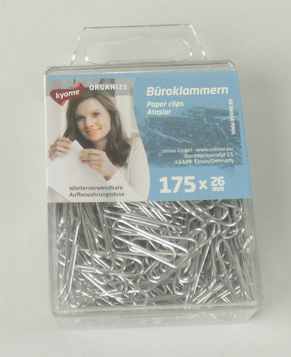 Es handelt sich um ca. 26 mm lange Briefklammern (sog. Büroklammern) aus Draht aus unedlem Metall. Die Erzeugnisse sind zu 175 Stück in einer durchsichtigen Kunststoffbox mit aufklappbarem Deckel und einer Aufhängevorrichtung verpackt.
- Antragstellerangaben -

Abbildung siehe Anlage.

Derartige Erzeugnisse gehören als "Briefklammern aus unedlen Metallen" zur Codenummer 8305 9000 00 0 des Zolltarifs.