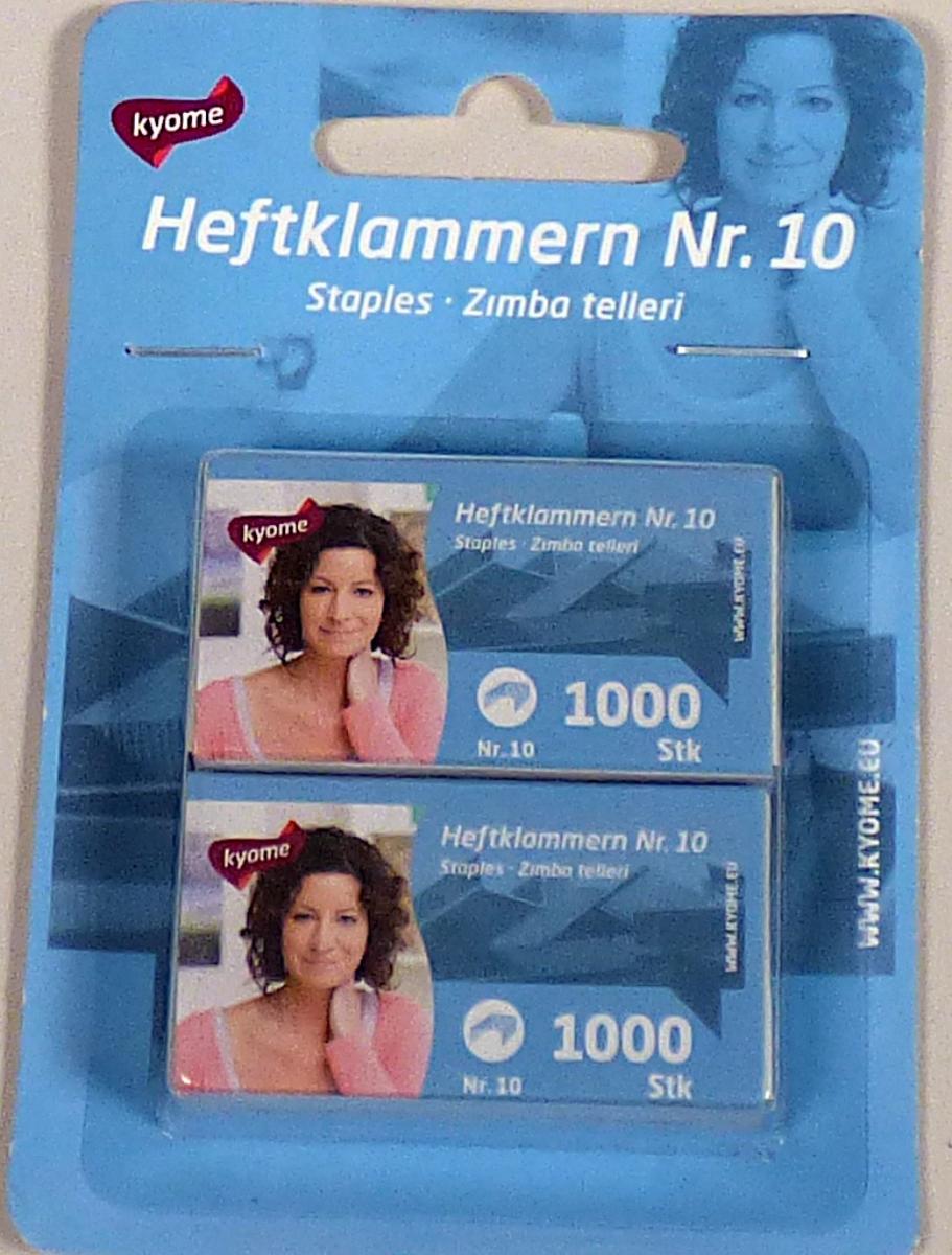 Es handelt sich um aus Stahldraht gefertigte Erzeugnisse, die in Streifen zusammenhängen. Sie sind zur Verwendung in Heftapparaten bestimmt. Jeweils zwei mit je 1000 Heftklammern bestückte Pappschachteln sind gemeinsam auf einer bedruckten Pappunterlage aufgeblistert.

Abbildung siehe Anlage.

Derartige Erzeugnisse gehören als "Heftklammern, zusammenhängend in Streifen, aus unedlen Metallen" zur Codenummer 8305 2000 00 0 des Zolltarifs.