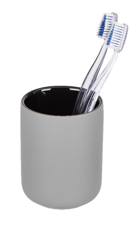 Anderer keramischer Toilettengegenstand, Foto siehe Anlage,
- glasierter, grauer, zylindrischer, unten abgerundeter Zahnputzbecher,
- innen anthrazitfarben, außen grau,
- in den Abmessungen: 8,5 cm (Durchmesser) x 10,8 cm (Höhe),
- keramisches Erzeugnis, nach der Formgebung gebrannt, tonmineralhaltiges Material
  enthaltend
- nach dem Ergebnis der wissenschaftlichen Untersuchung aus Steingut,
- zur Verwendung als Zahnputzbecher im Badezimmer bestimmt.

"Anderer keramischer Toilettengegenstand, aus Steingut"