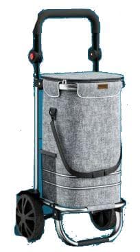 Einkaufstrolleys, sog. Einkaufstrolley Grau Alu, Einkaufstrolley Schwarz Alu, Einkaufstrolley Blau Alu, Fotos siehe Anlage,
- jeweils in Form einer aus verschiedenen Bestandteilen zusammengesetzte Ware
  bestehend aus:
- - einem nicht selbstfahrenden, zusammenklappbaren, sackkarrenartigen
     Beförderungsmittel:
- - - aus einem rohrartigen Rahmen (Fahrgestell) aus unedlem Metall (Aluminium),
- - - in den Abmessungen (L x B x H) ca. 44 cm x 35 cm x 100 cm,
- - - mit einer Laufachse aus unedlem Metall,
- - - seitlich mit zwei gummierten Rädern mit Kugellager,
- - - am oberen Ende mit einem verstellbaren Schiebebügel,
- - - im unteren Bereich mit einer Ladefläche aus einem nahezu rechteckig
       gebogenen Metallrohr und mit einer bügelförmigen Stütze ausgestattet
       (ermöglicht im ruhenden Zustand ein aufrechtes Stehen),
- - einer annähernd rechteckigen, abnehmbaren verschließbaren Tasche aus 
     Spinnstoffen (600D Oxford Polyestergewebe; Ware der Position 4202):
- - - mit mehreren Klettverschlüssen zur Befestigung am Rohrrahmengestell 
       ausgestattet,
- - - im Inneren mit einer Kühltasche versehen, in den Abmessungen (L x B x H)
       ca. 35 cm x 25 cm x 54 cm,
- - - außen mit zusätzlichen Fächern versehen,
- - - seitlich mit angebrachten Kunststoffösen zum Einhaken eines Tragegurtes,
- jeweils sind das nicht selbstfahrende Fahrzeug und Tasche gemeinsam für den
  Transport von Waren konstruiert, können aber auch für sich alleine verwendet
  werden; ein charakterbestimmender Bestandteil ist nicht ermittelbar; die Waren
  sind daher der von den gleichermaßen in Betracht kommenden Positionen
  (4202 und 8716) der in der Nomenklatur zuletzt genannten zuzuweisen.

"Nicht selbstfahrende Fahrzeuge (Einkaufstrolleys)"